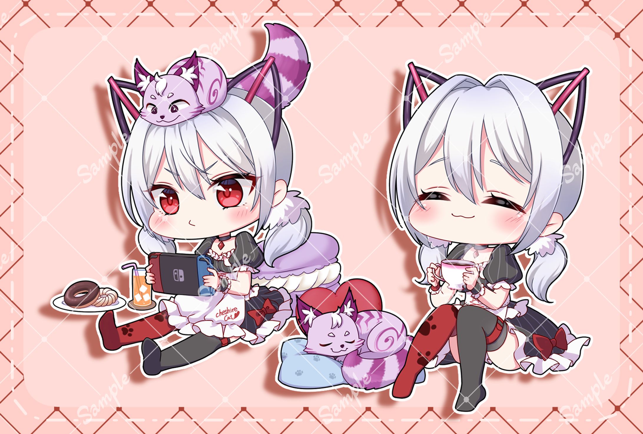 夢猫街ゆーん様デフォルメイラスト-1