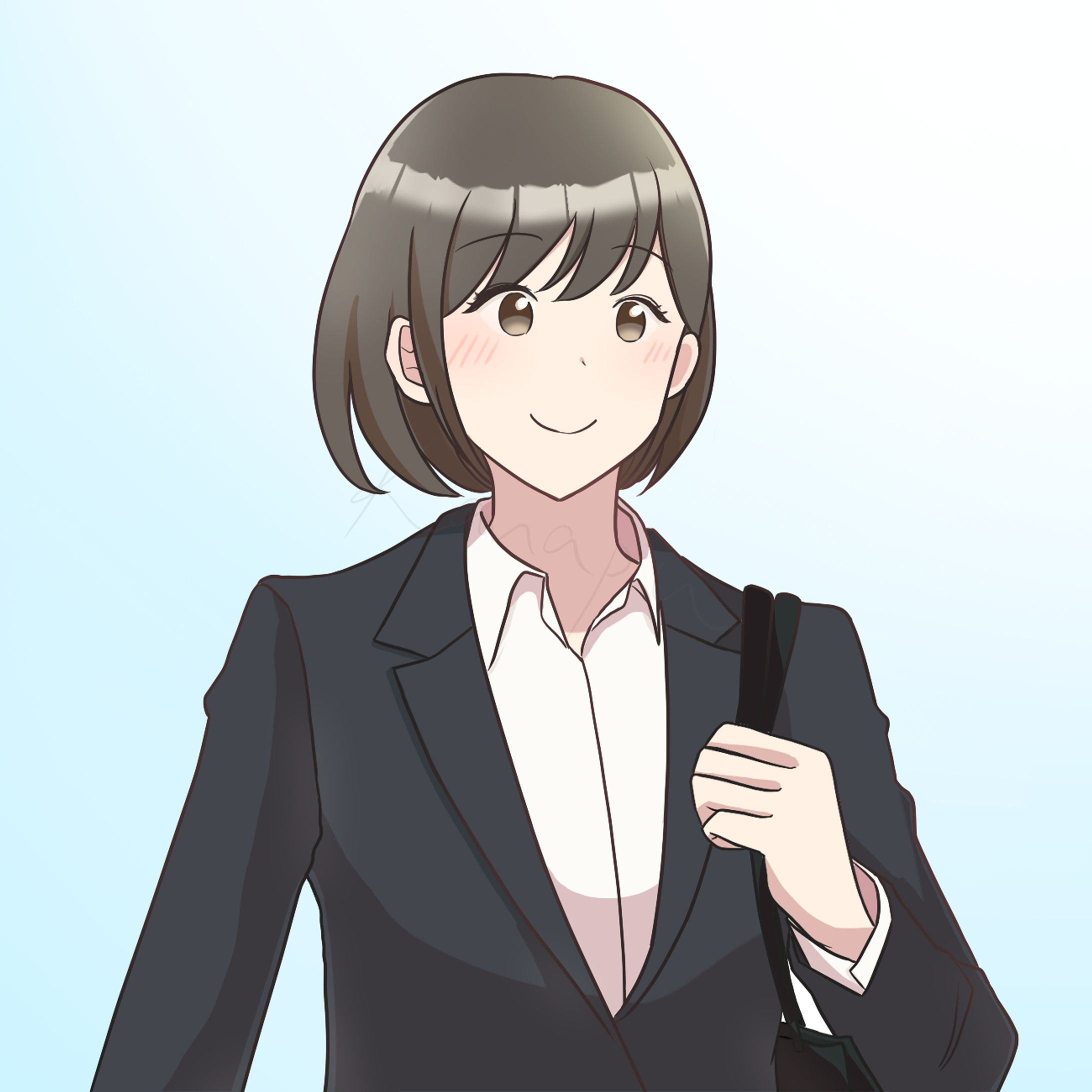 女性スーツ上半身サンプル-1
