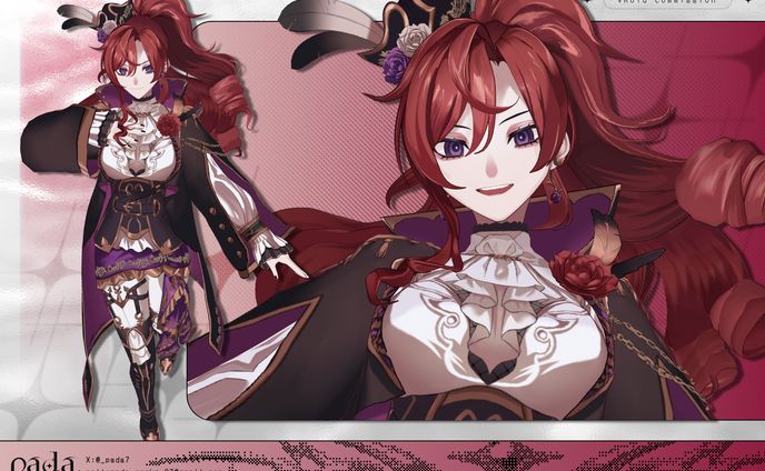 VRoid 3D model / 棘抜茨