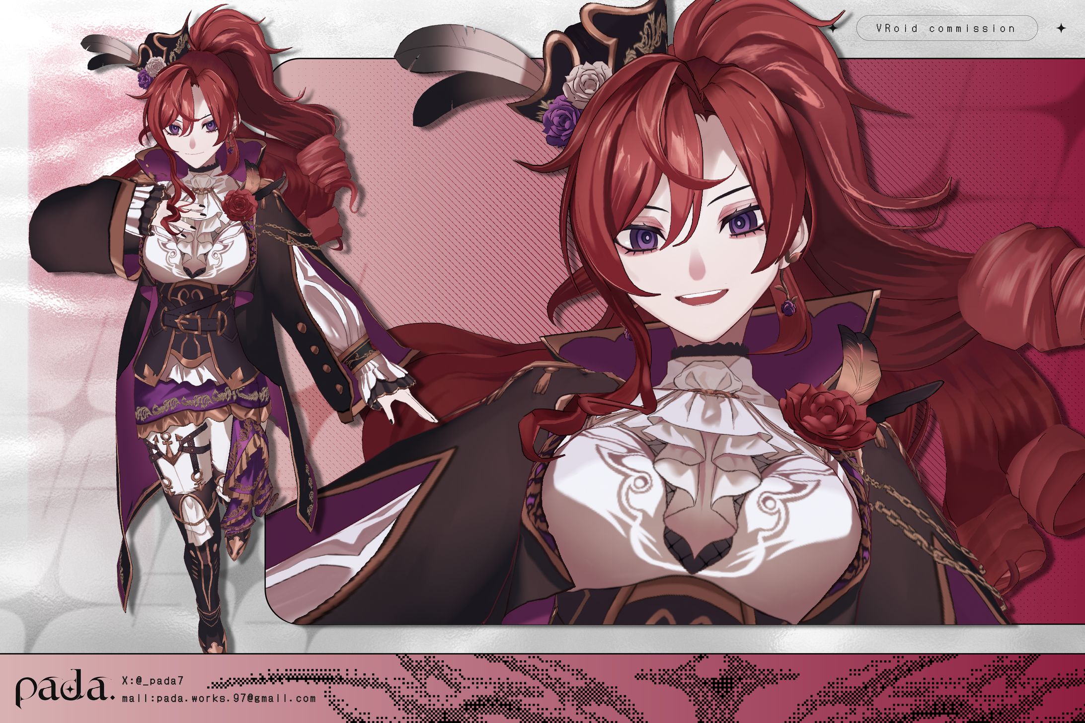 VRoid 3D model / 棘抜茨-1