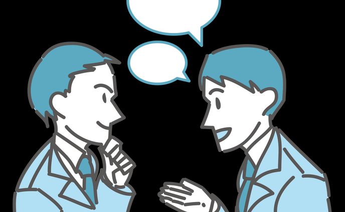 相談する男性社員