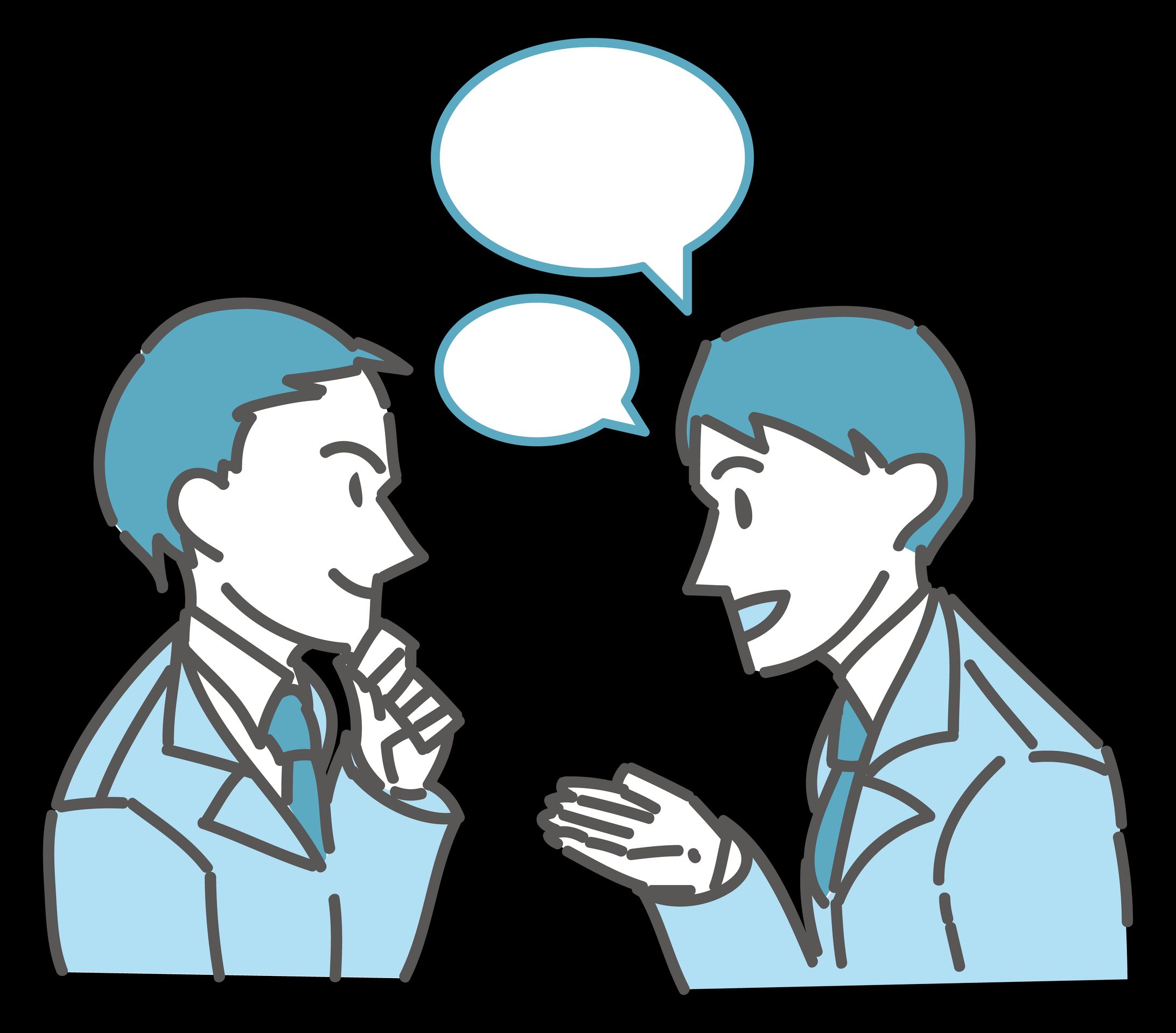 相談する男性社員-1