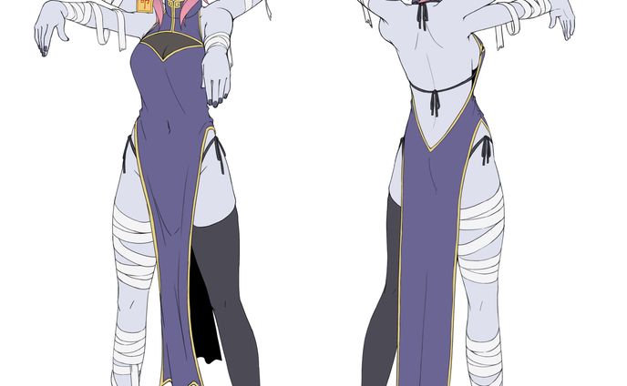 オリジナルキャラクター二面図
