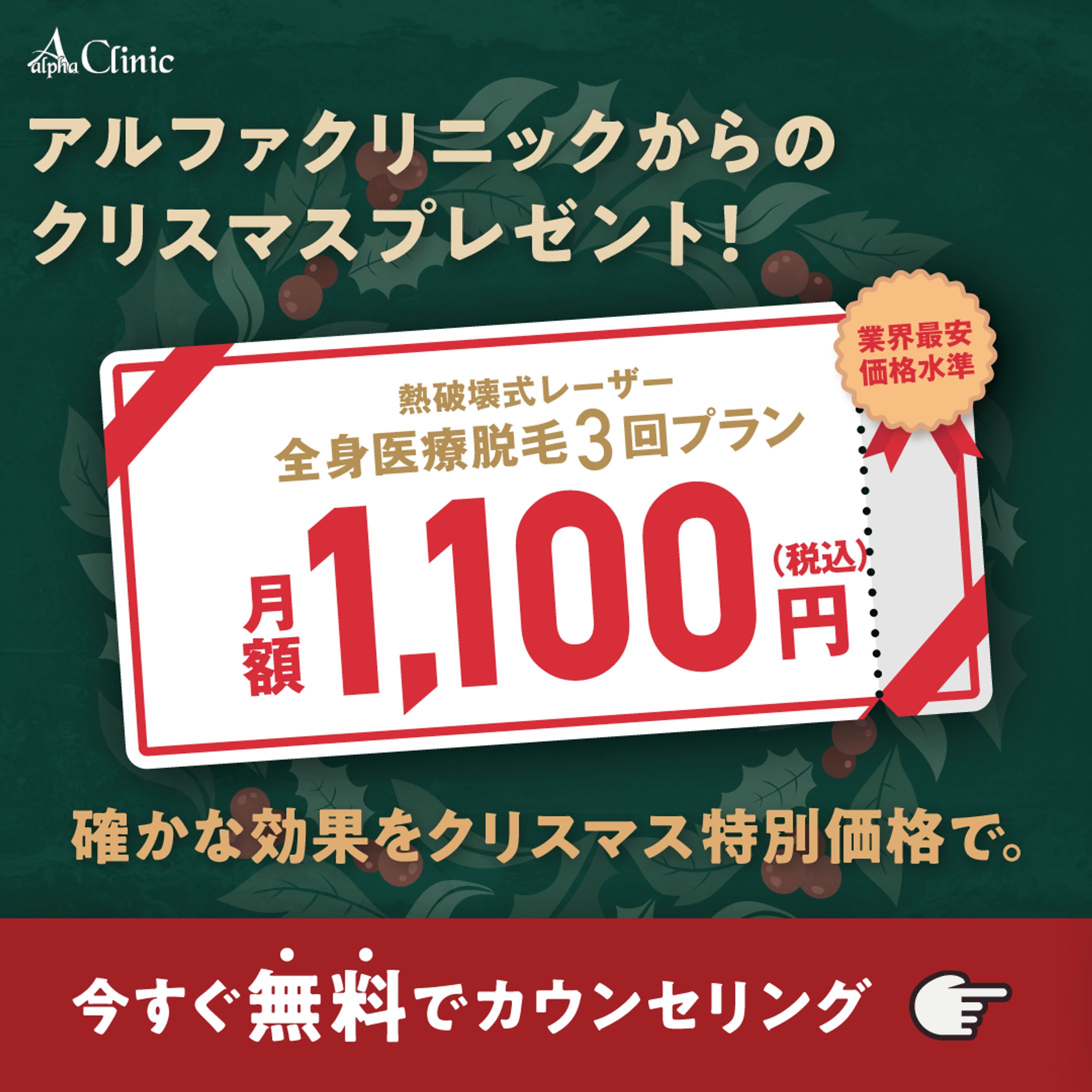 美容クリニック様　SNS向け広告バナー-1