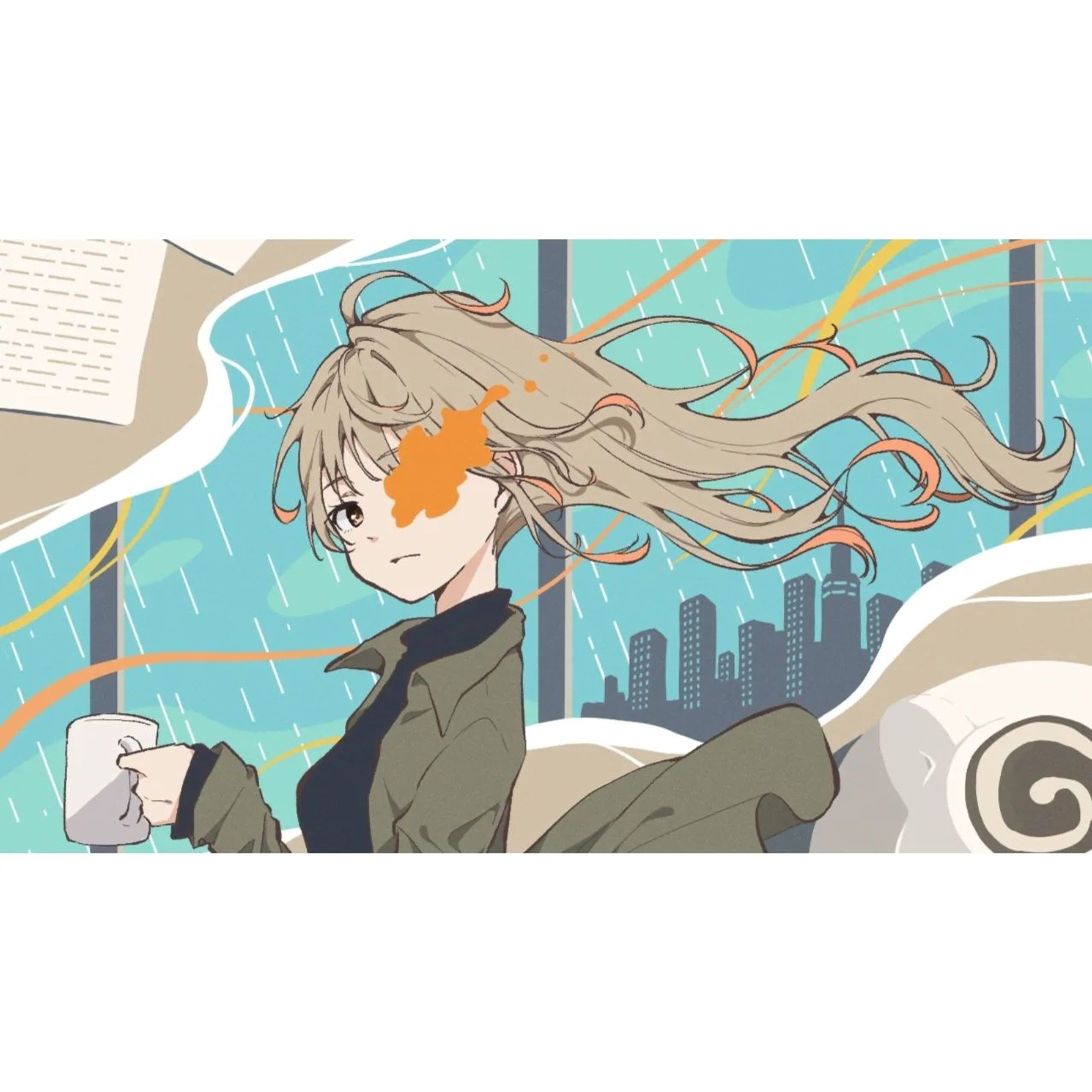 雨とカプチーノ／ヨルシカ #art #artworks #draw #drawing