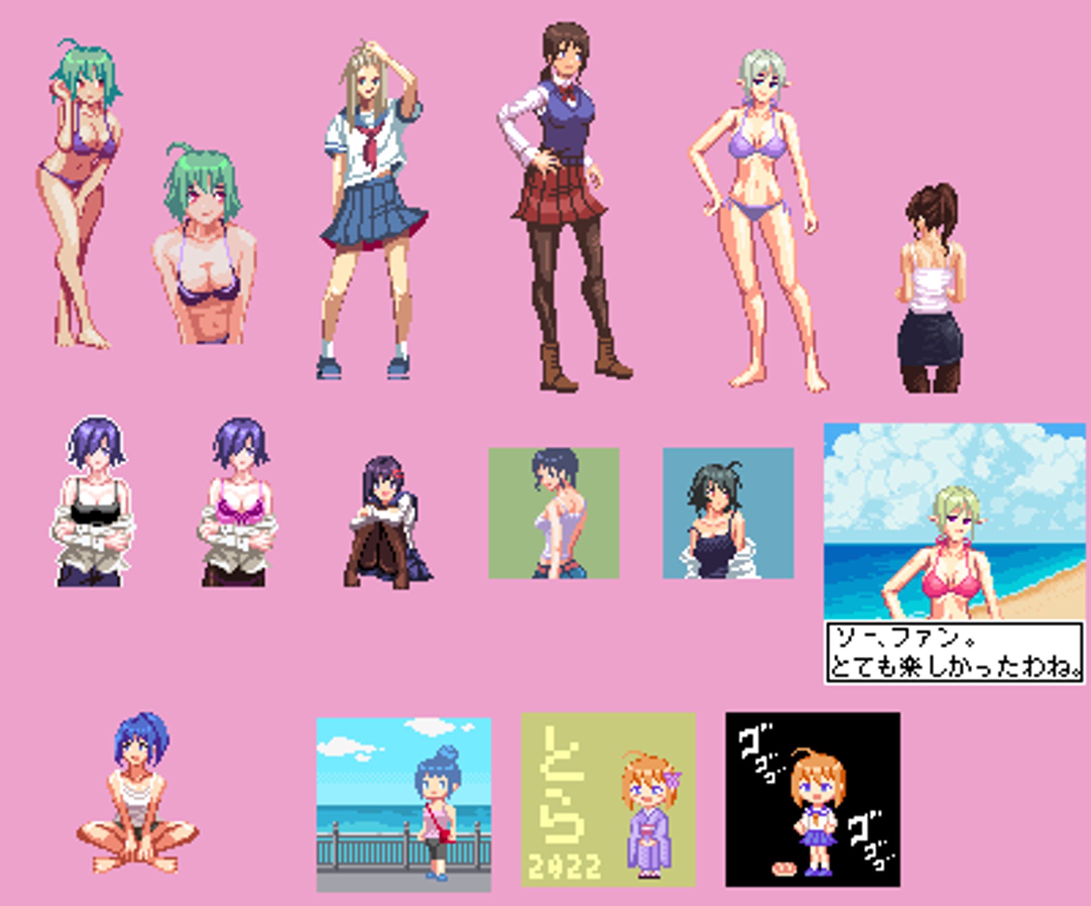 女の子のドット絵まとめ-1
