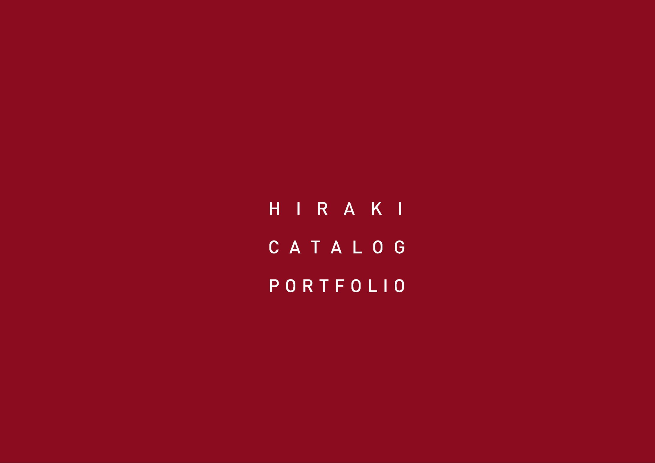 HIRAKI CATALOG PORTFOLIO-1