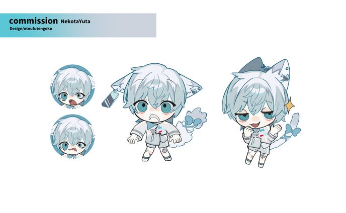 commission　猫汰ゆた様 SDイラスト