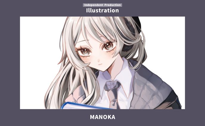 モノクロ絵、illustration