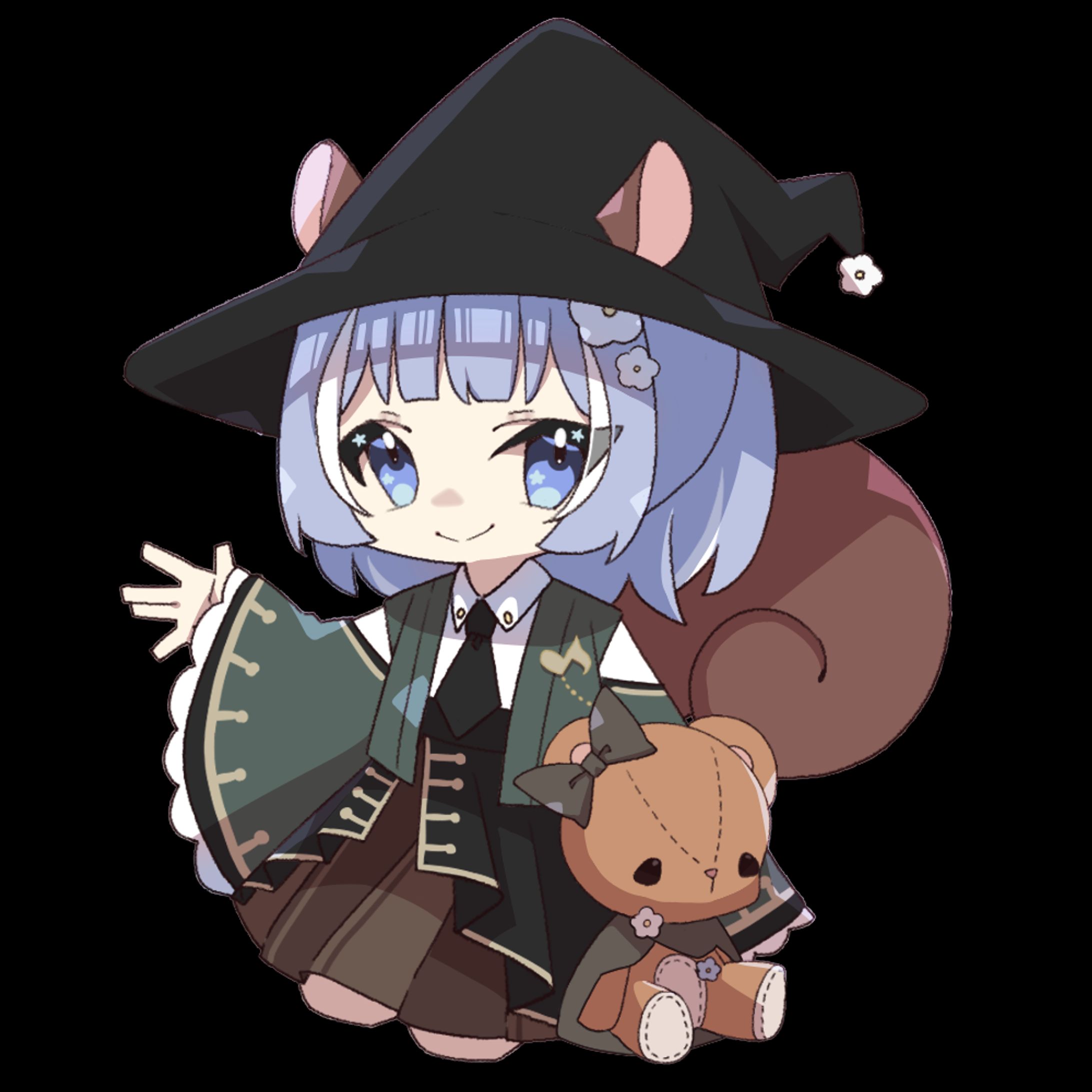 Vtuber「藍音杏桜」グッズ用イラスト-1