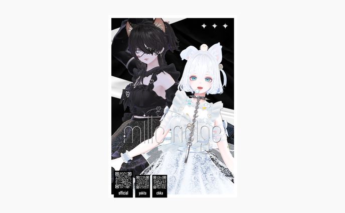 VRChat シンガーユニット「Millneige」 ポスターデザイン