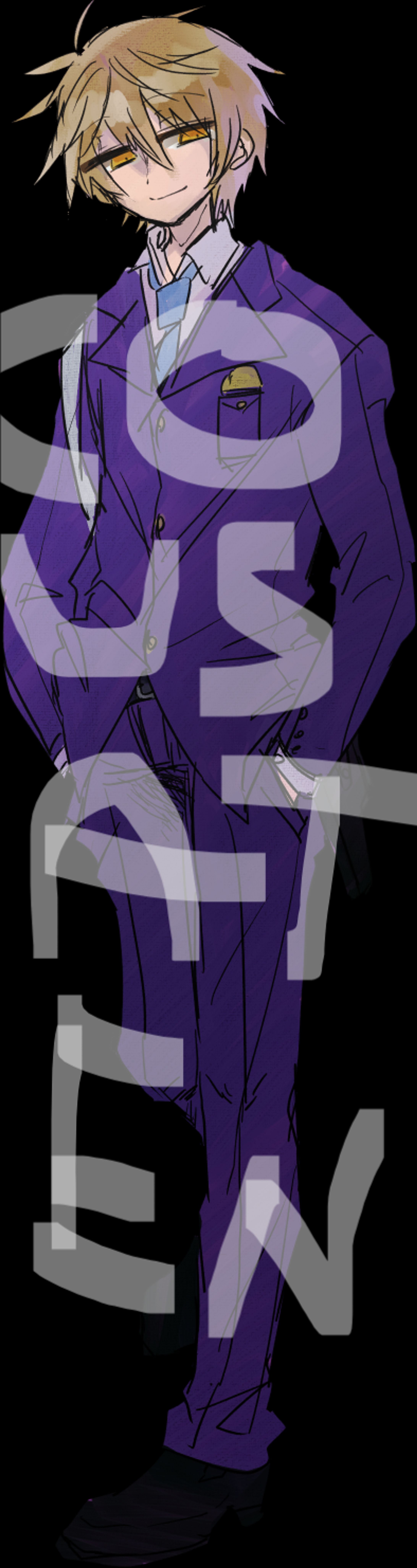 男性キャラクター（現代）立ち絵-1