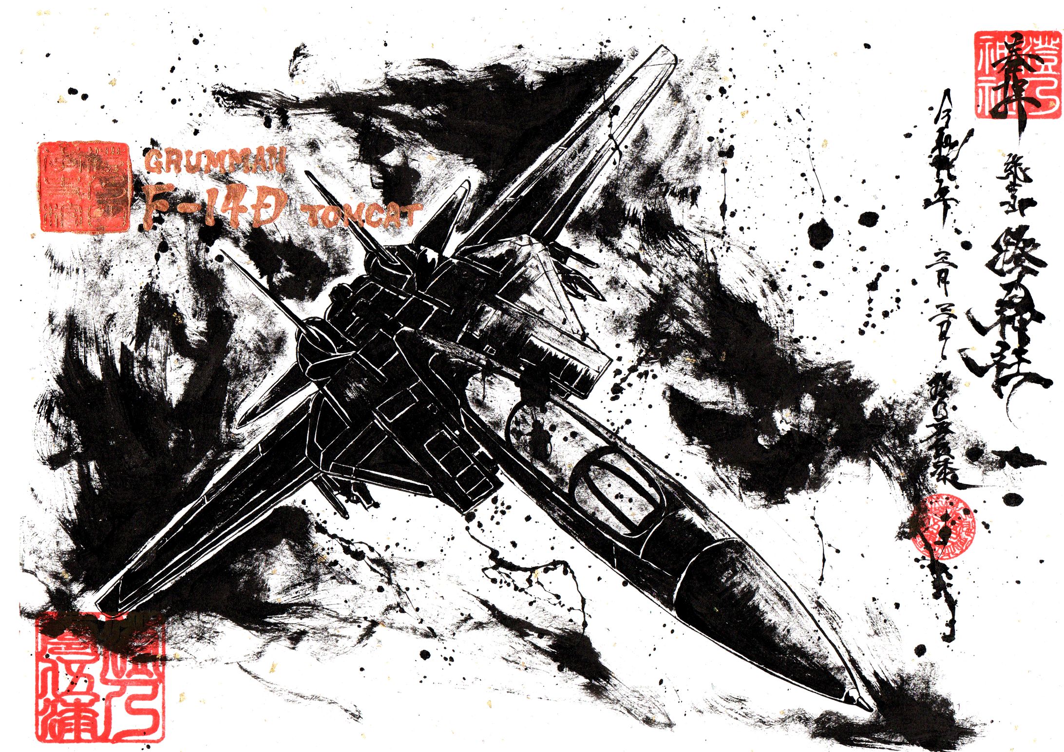 GRUMMAN F-14D TOMCAT / GOSHUIN motif SUMIE-1