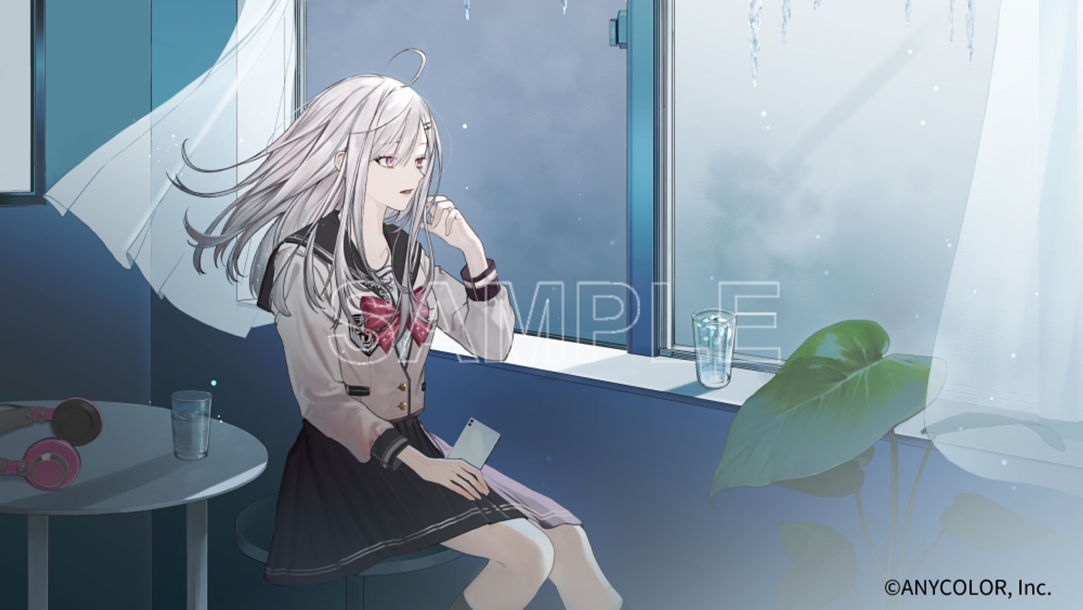 健屋花那様「解氷」歌ってみたMV用イラスト-1