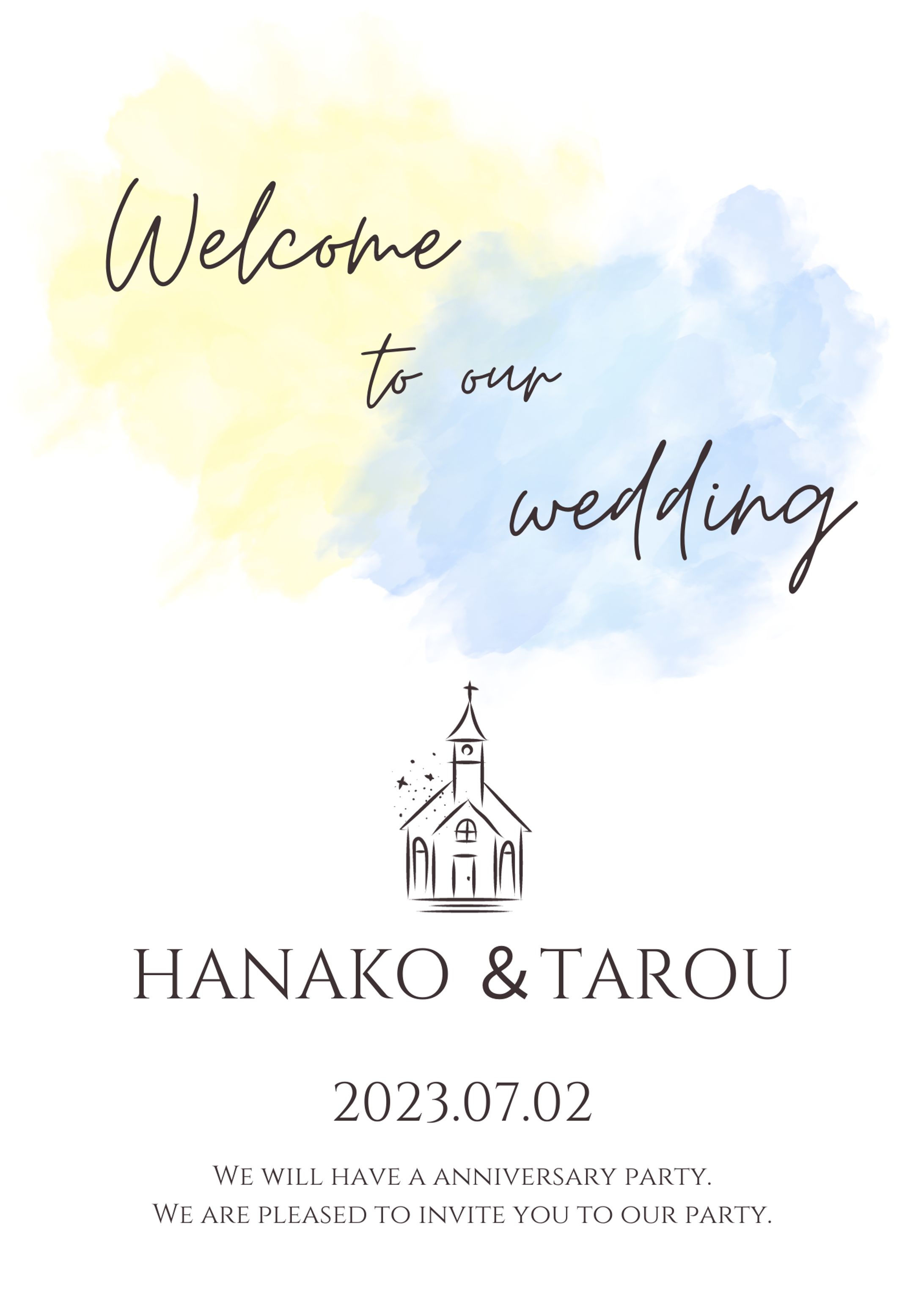 【自主制作】結婚式招待状-1