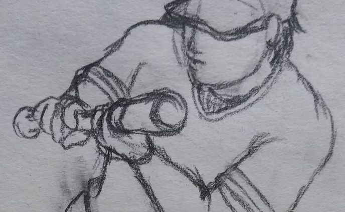 バントの下絵
これをパソコンに取り込んでトレースしていじくり倒します
#横浜DeNAベイスターズ #DeNA #ベイスターズ #横浜ベイスターズ #baystars #yokohama #野球 #baseball #バント #打撃 #ヘルメット萌え #イラスト #絵 #下絵 #下書き #デザイン #顔がぶっちぎりでタイプ