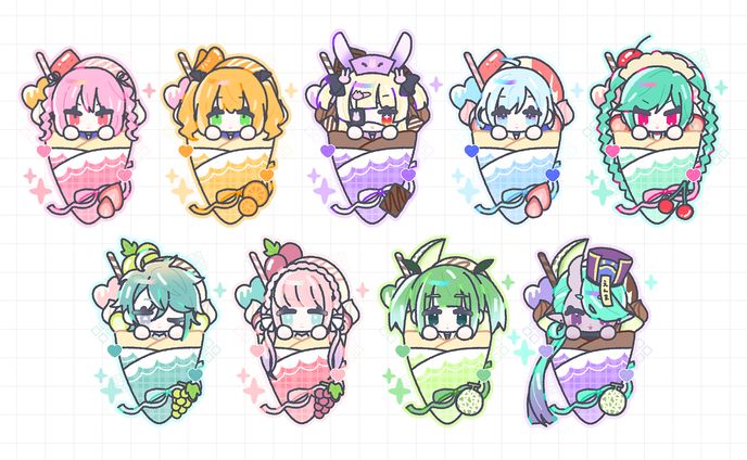 クレープミニキャラまとめ