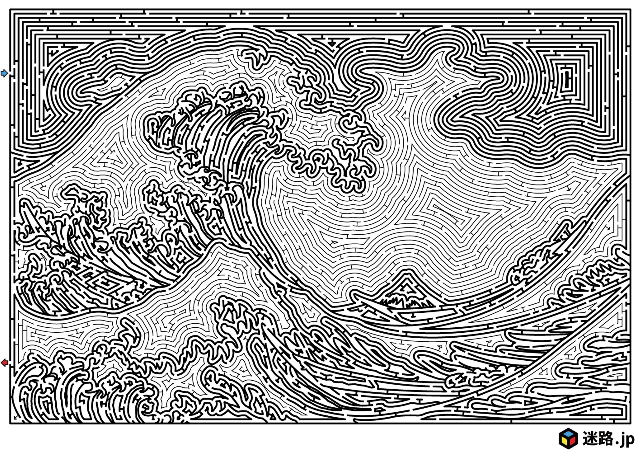 神奈川沖浪裏の迷路-1