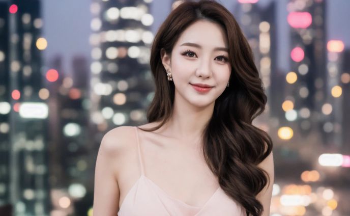韓国系美女