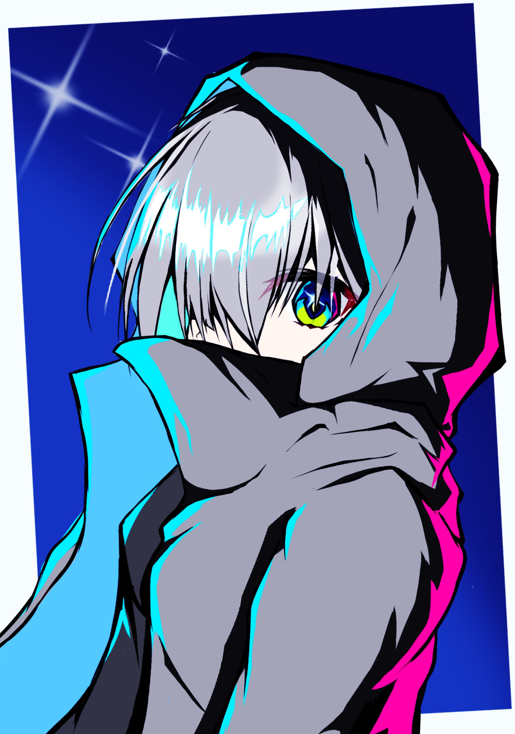 フードの少女-1