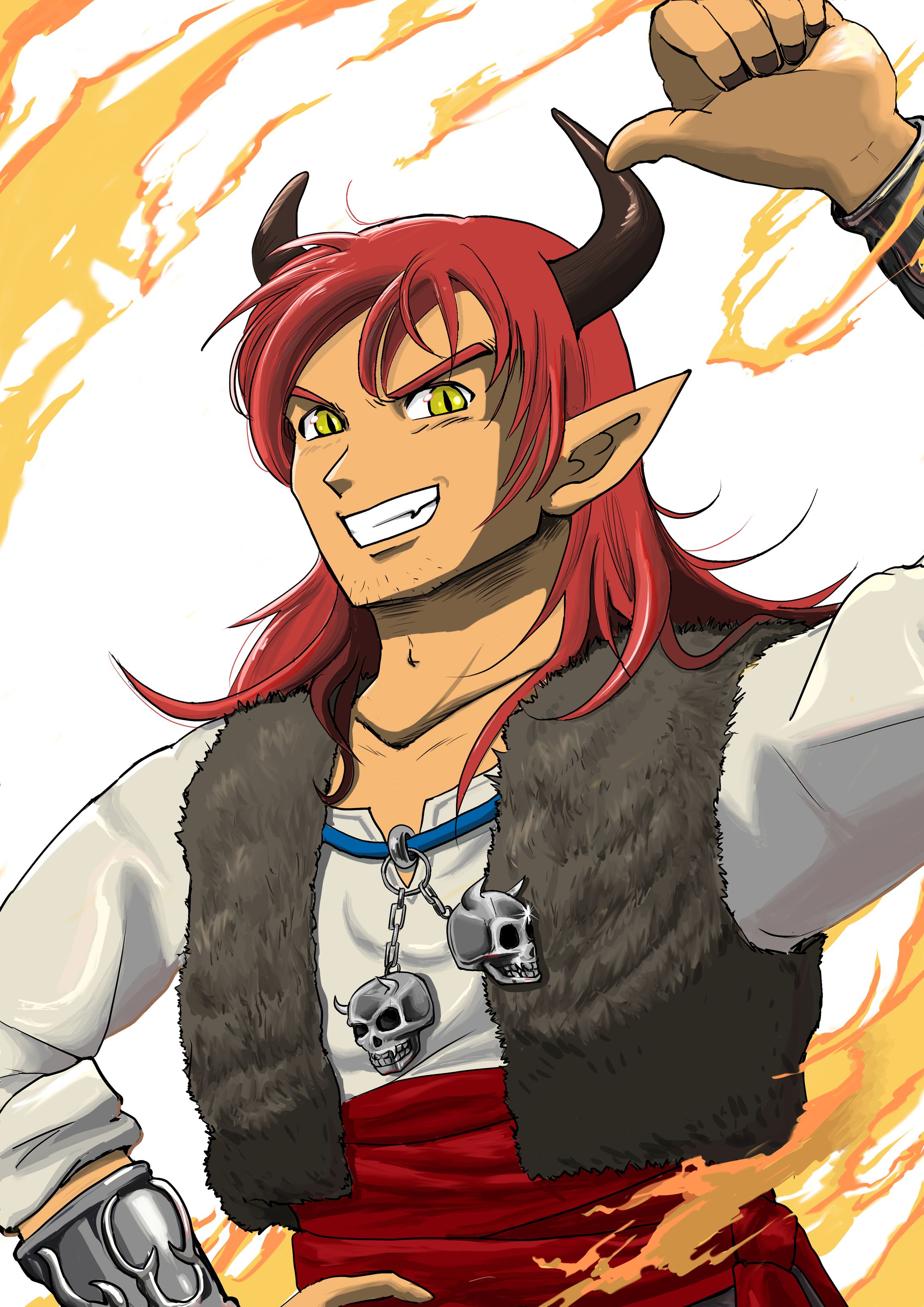 キャラクターイラスト　アニメ塗り-1