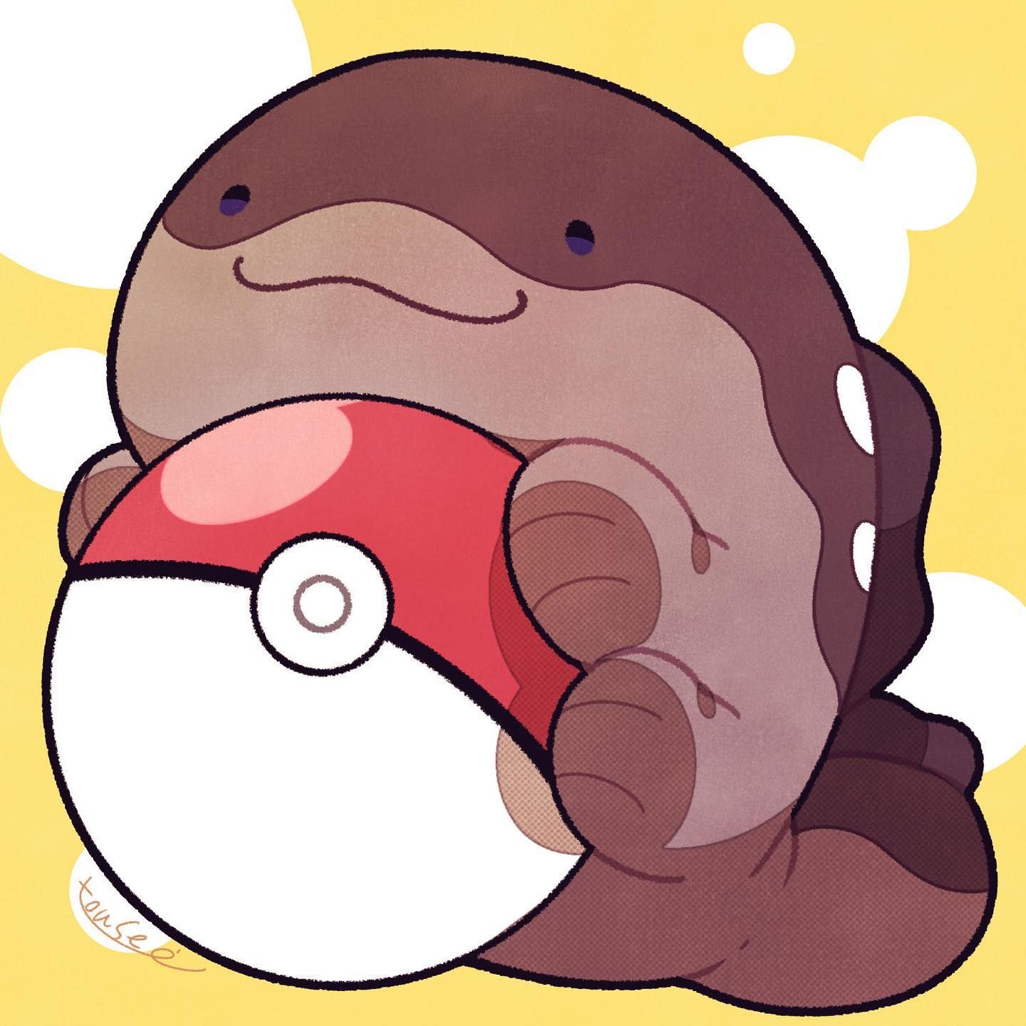 イラスト #illustration #ポケットモンスター #ポケモン #pokemon #ドオー #clodsire #フリーアイコン  #freeicon No report required. ⭕️ Use as a social networking icon  ❌Commercial use is not available