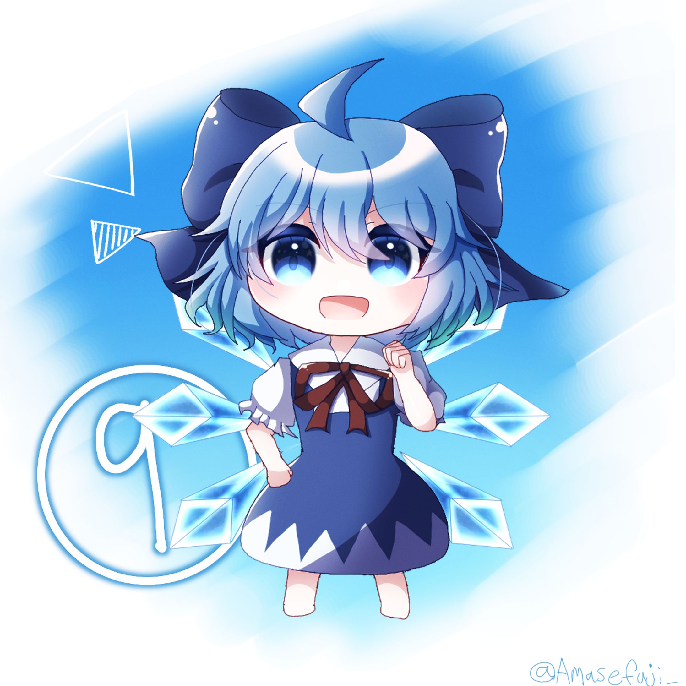 チルノちゃんのミニキャラ-1
