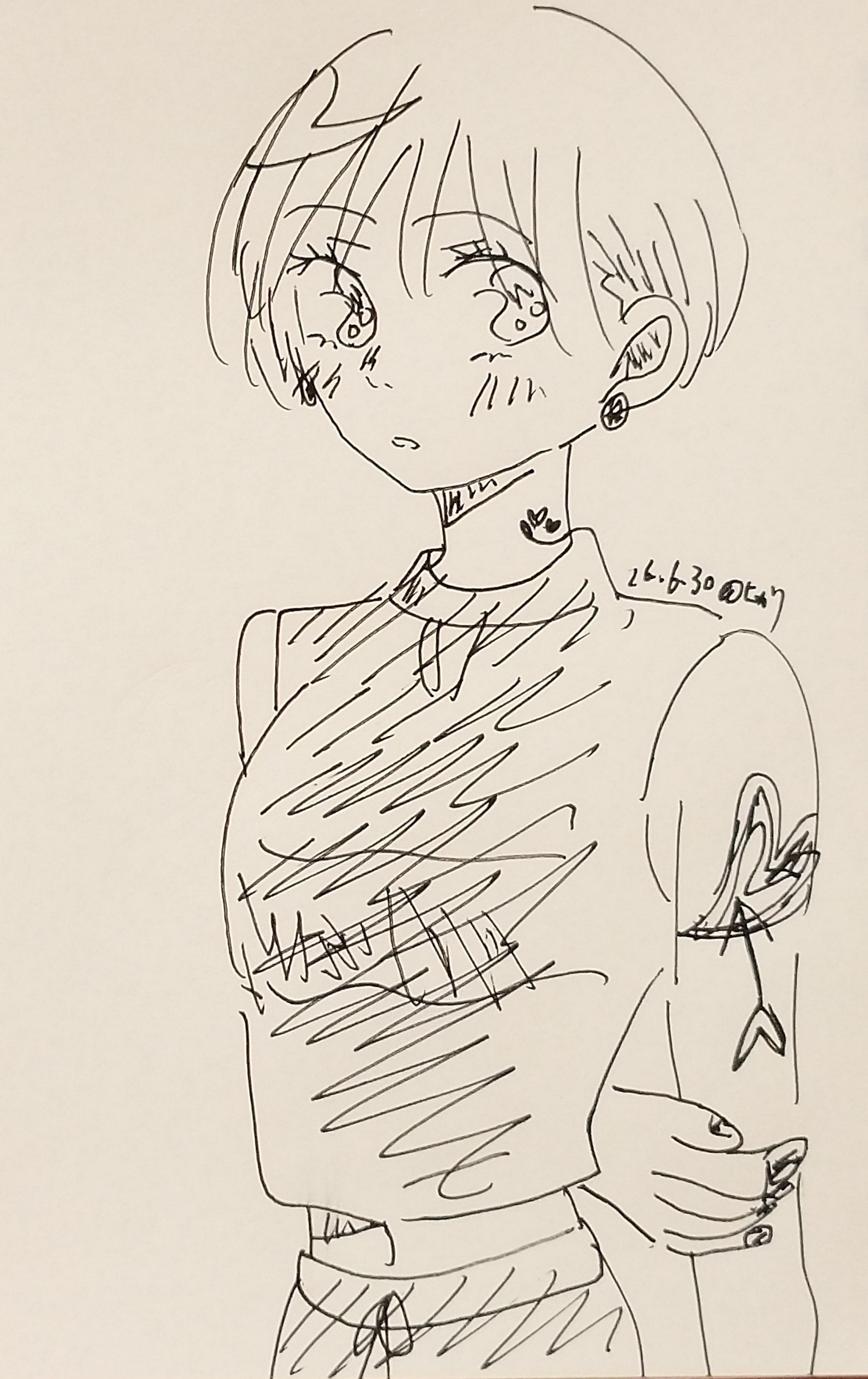ドローイング女の子-1