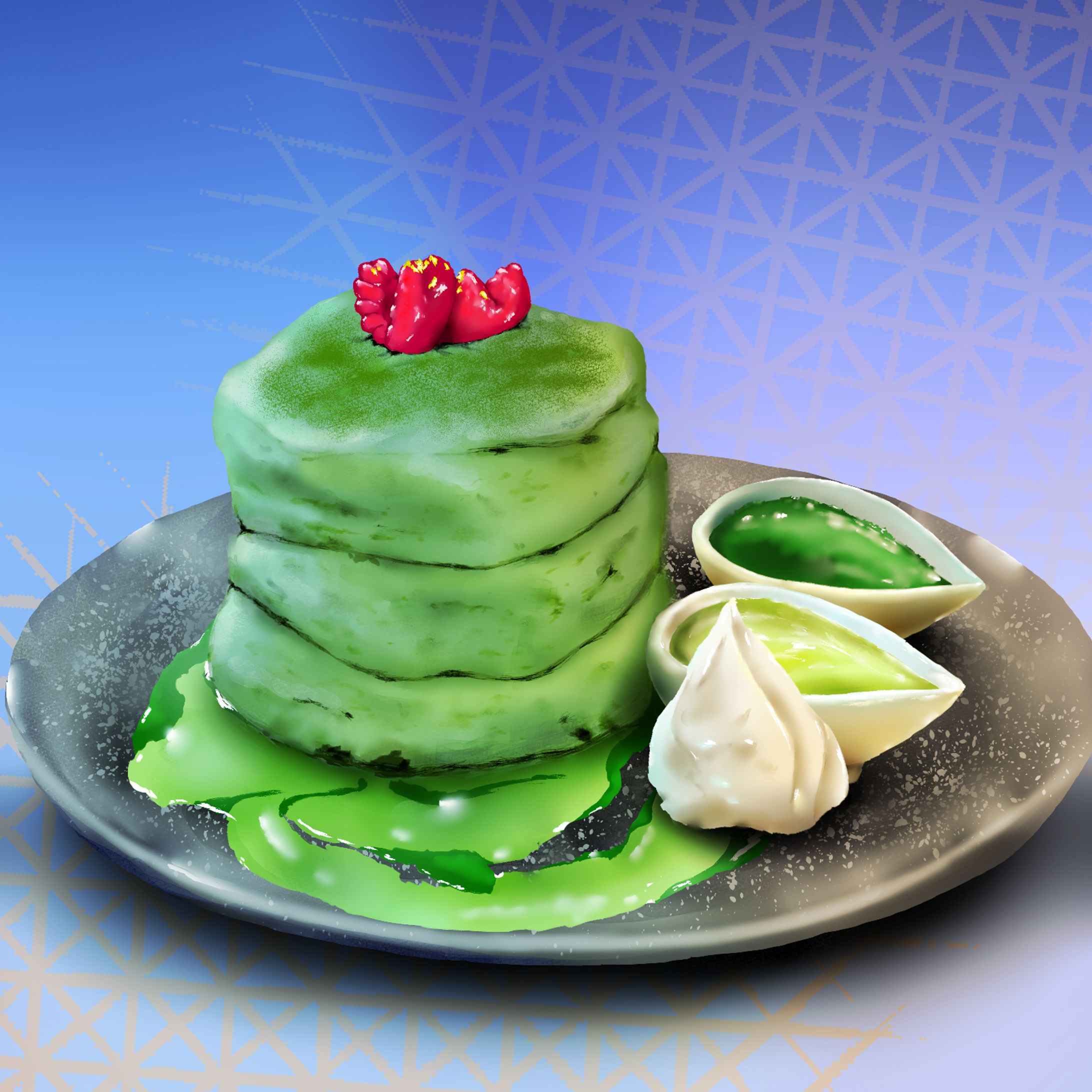抹茶パンケーキ-1