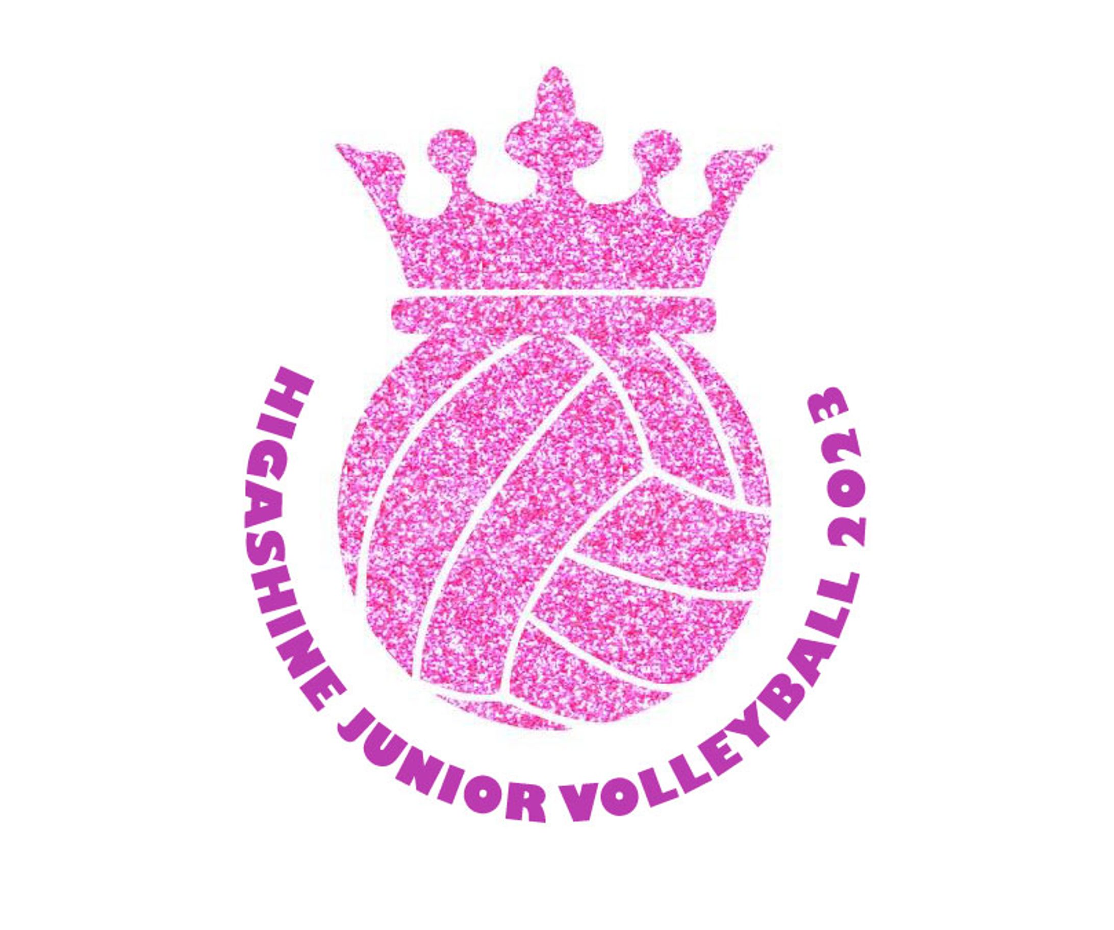 Logo: Volleyball + crown-1