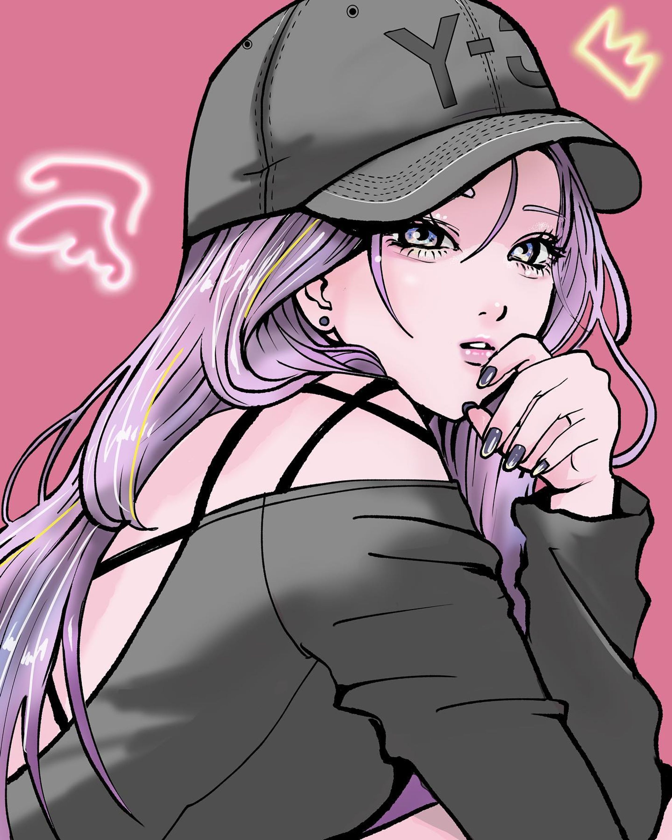 キャップ女子-1