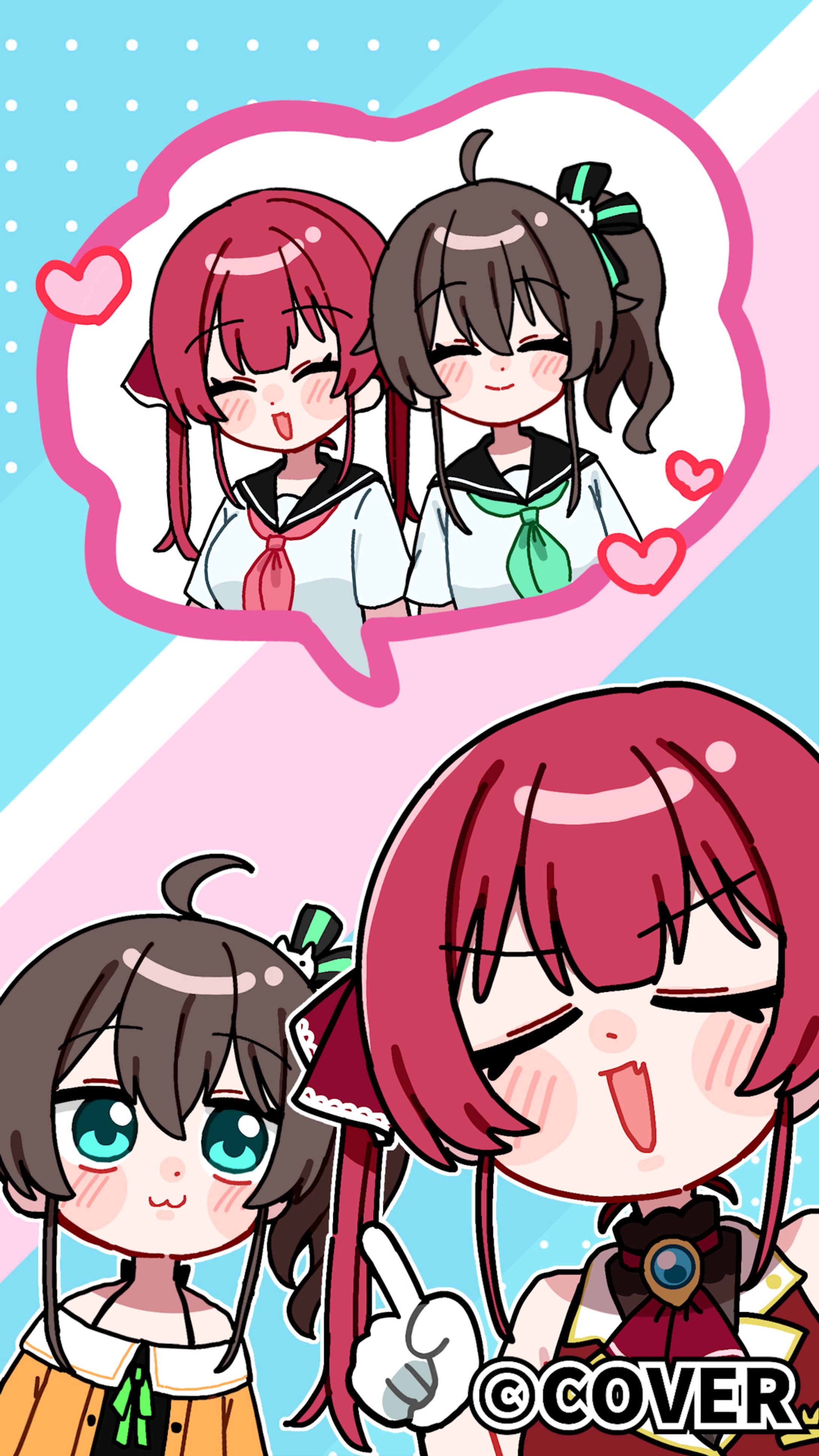 【ホロライブ所属】夏色まつり様_イラストショート-1