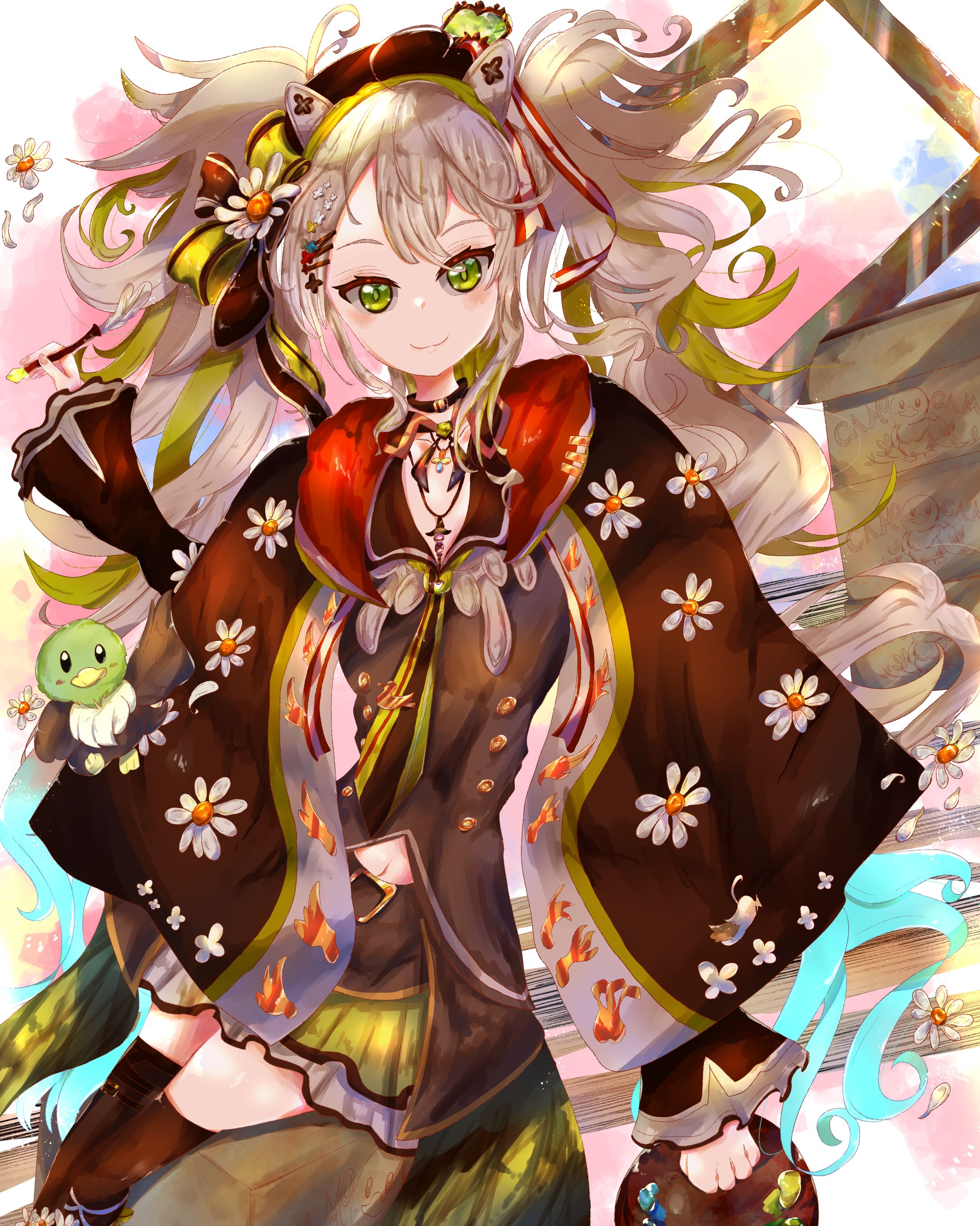アニメムック　付属品付)鴨見カモミ先生描き下ろしイラスト キャラファイングラフ(Melonbooks Girls Collection 2022 WINTER) 男性向一般同人誌 オリジナル 【C101】Melonbooks Girls