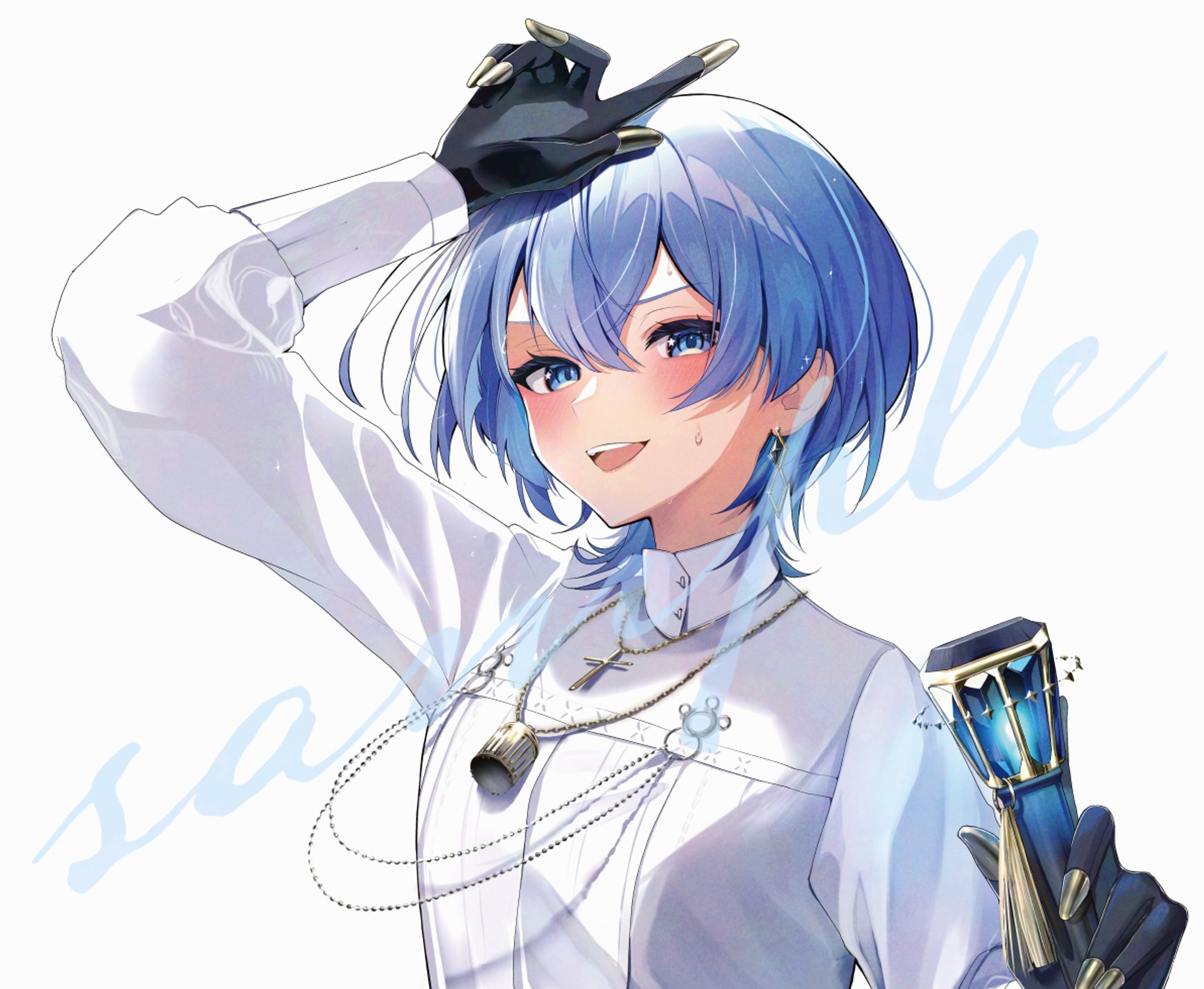 ファン企画 Hoshimachi Suisei Live Tour 2024 "Spectra of Nova"フラワースタンドイラスト-1
