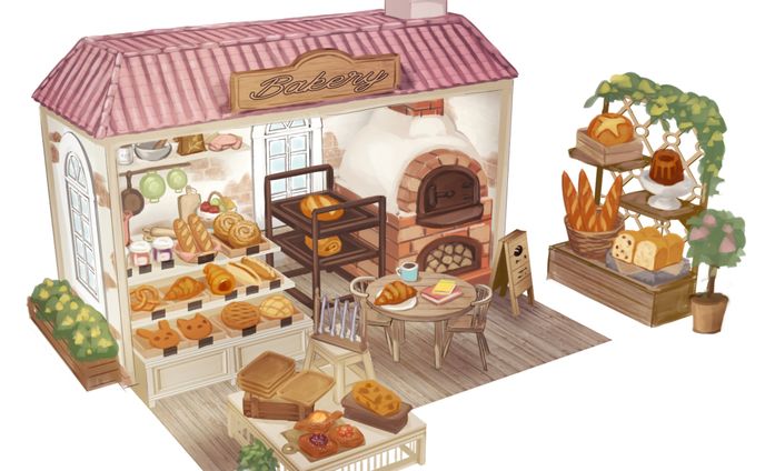 ミニチュアの世界（ベーカリー）