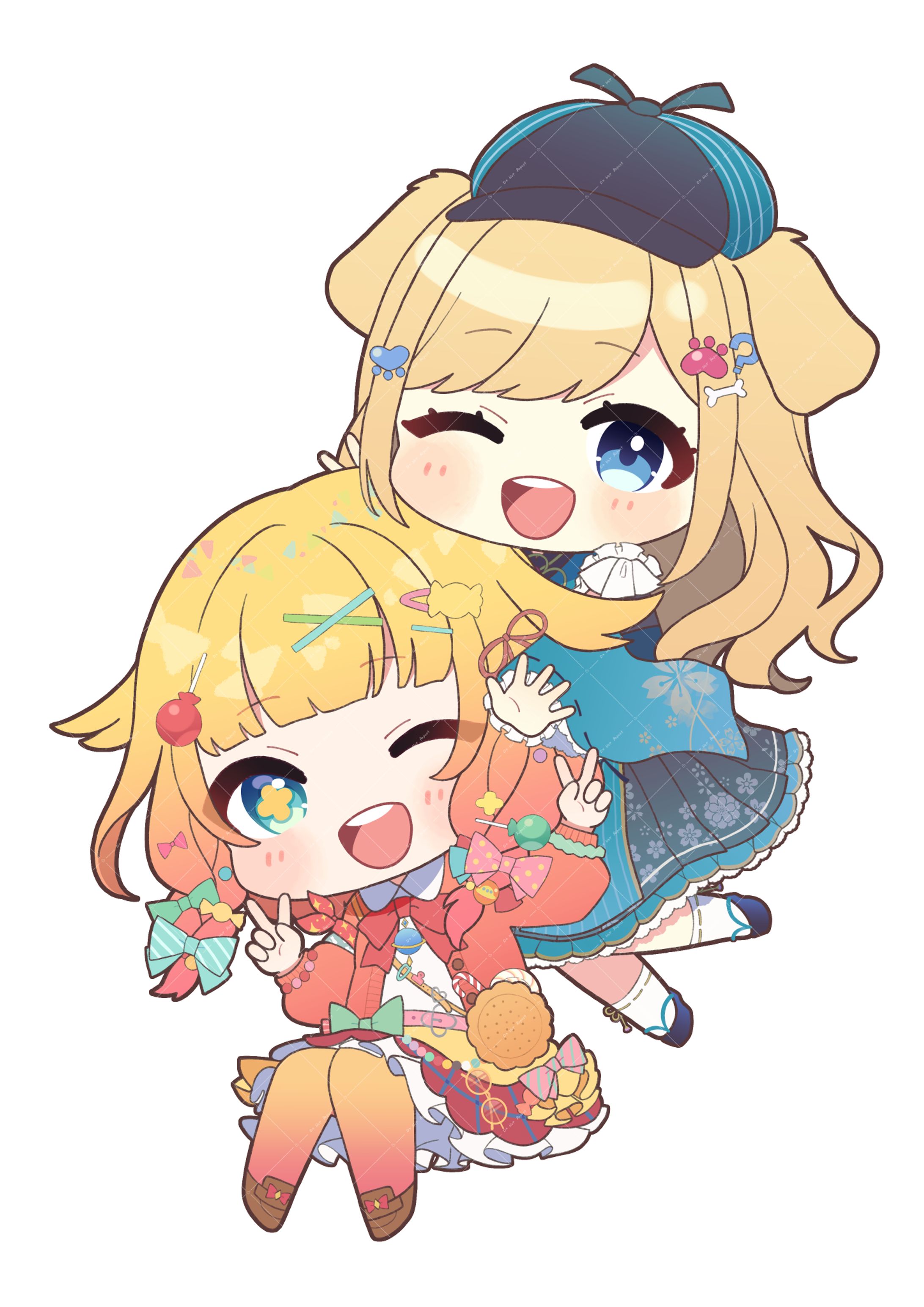 【works】椀汰ふる& 飴楽ましろ様　マウスパッドイラスト-1