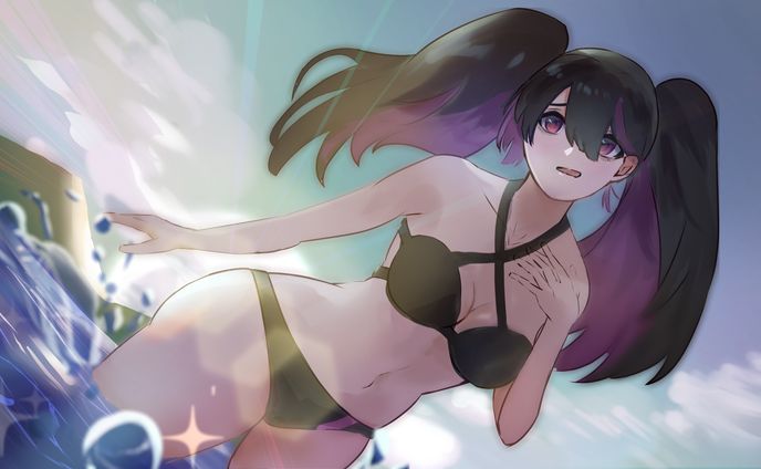 日の出の海