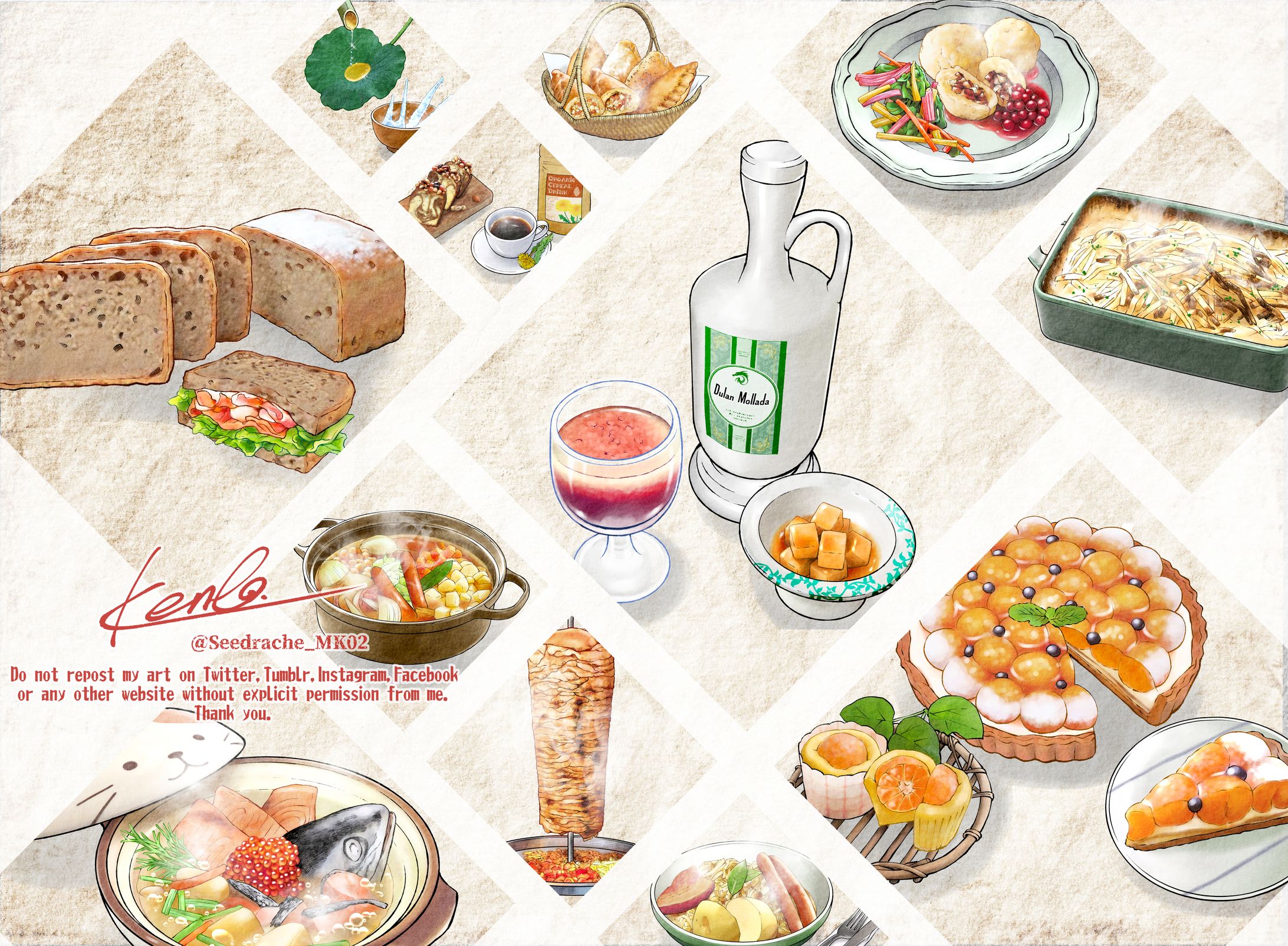 ご飯イラストまとめ-1