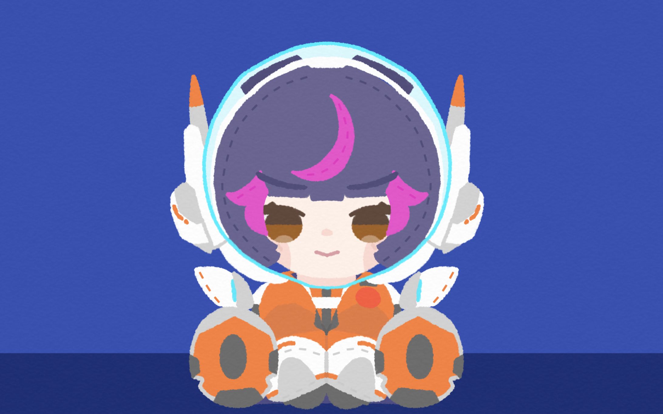 ジュノ(Overwatch2) ぬいぐるみ風イラスト-1