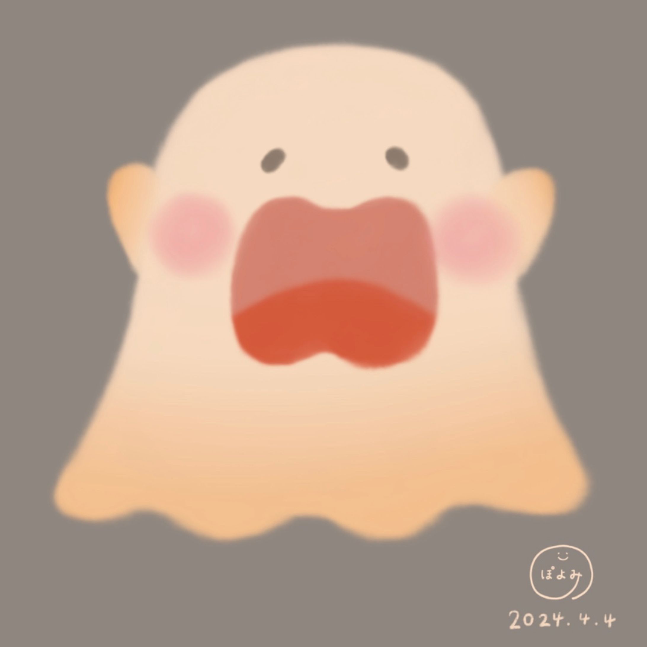おばけイラスト🎨絵本作家ぽよみ-1