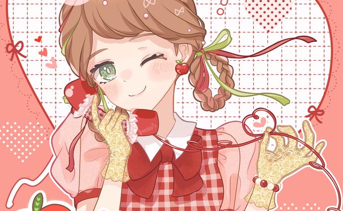 赤×レトロ バストアップ