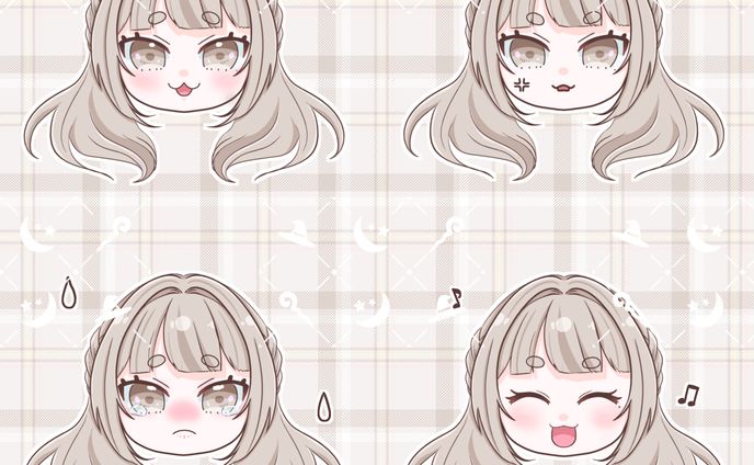文字、ミニキャラ