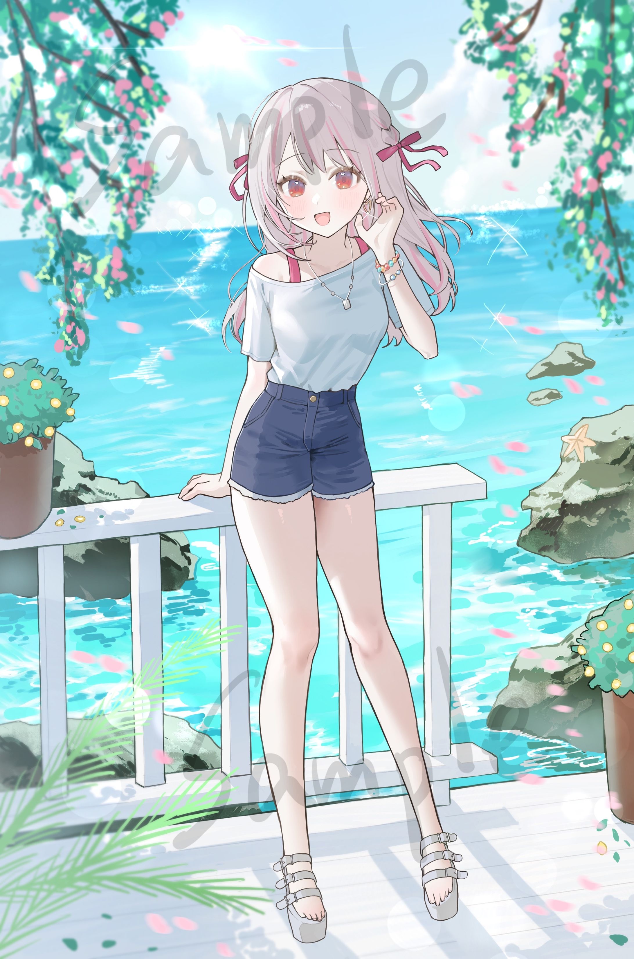 宇虹みゅー様　夏イラスト-1