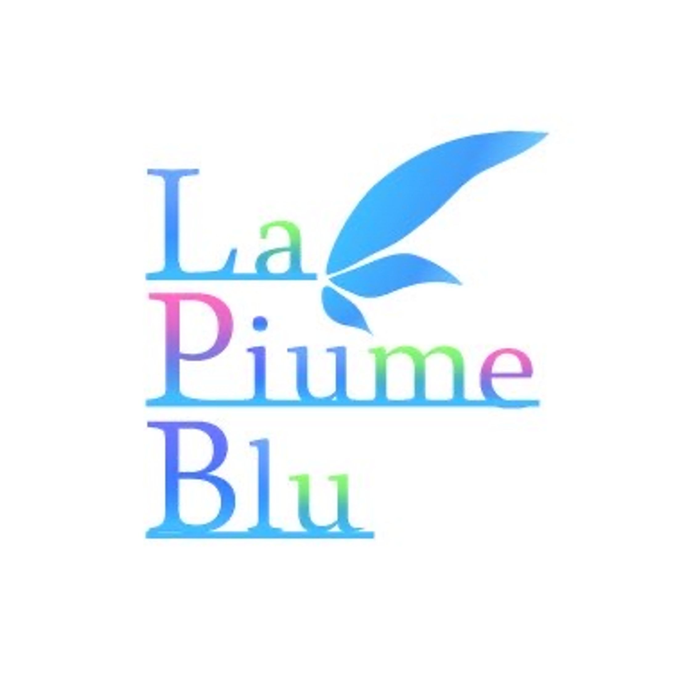 ロゴデザイン La piume blu-1