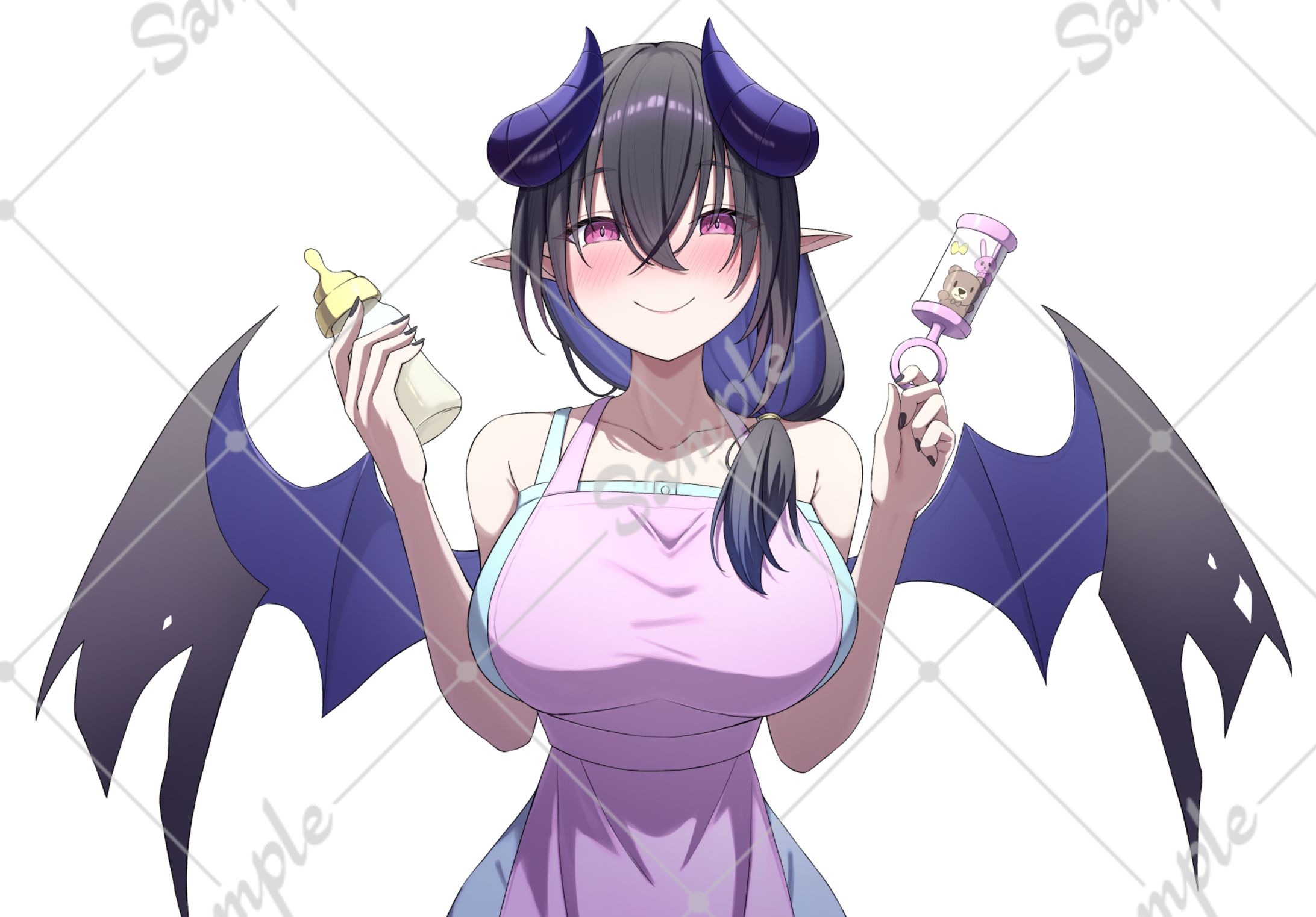 【仕事絵】Vtuber美少女ニカ様母の日企画イラスト-1