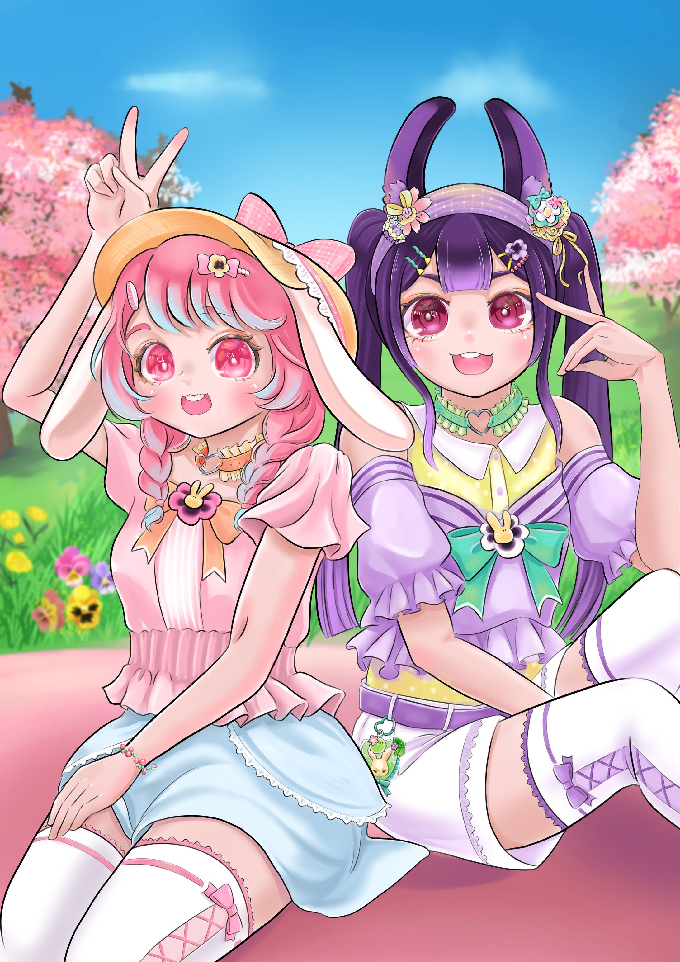 ウサウサモデルのもあ×さき-1