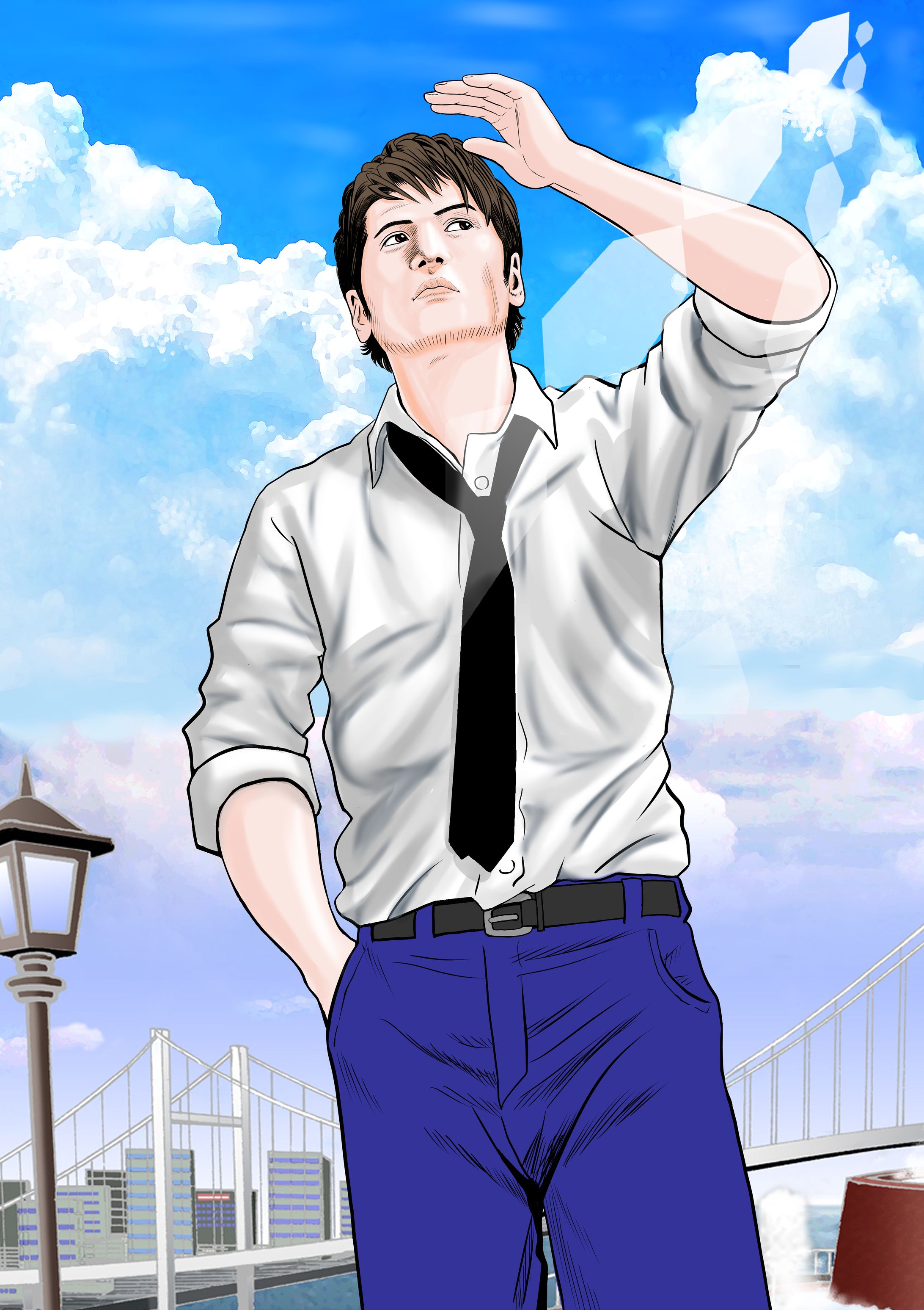 吉川氏風　ビジネスマンカラー-1