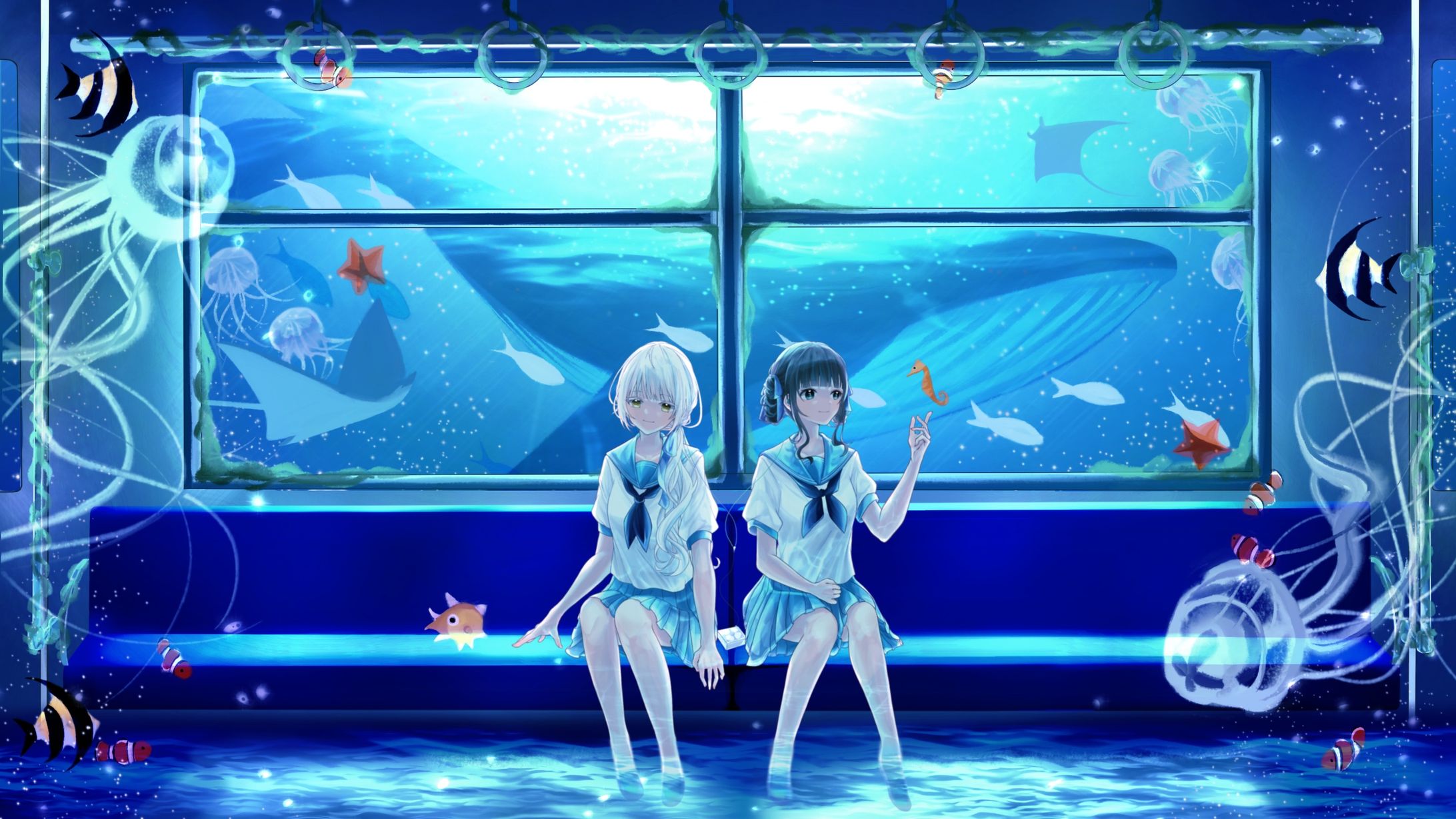 【2枚】MVイラスト×2－ウミユリ海底譚【ご依頼】-1