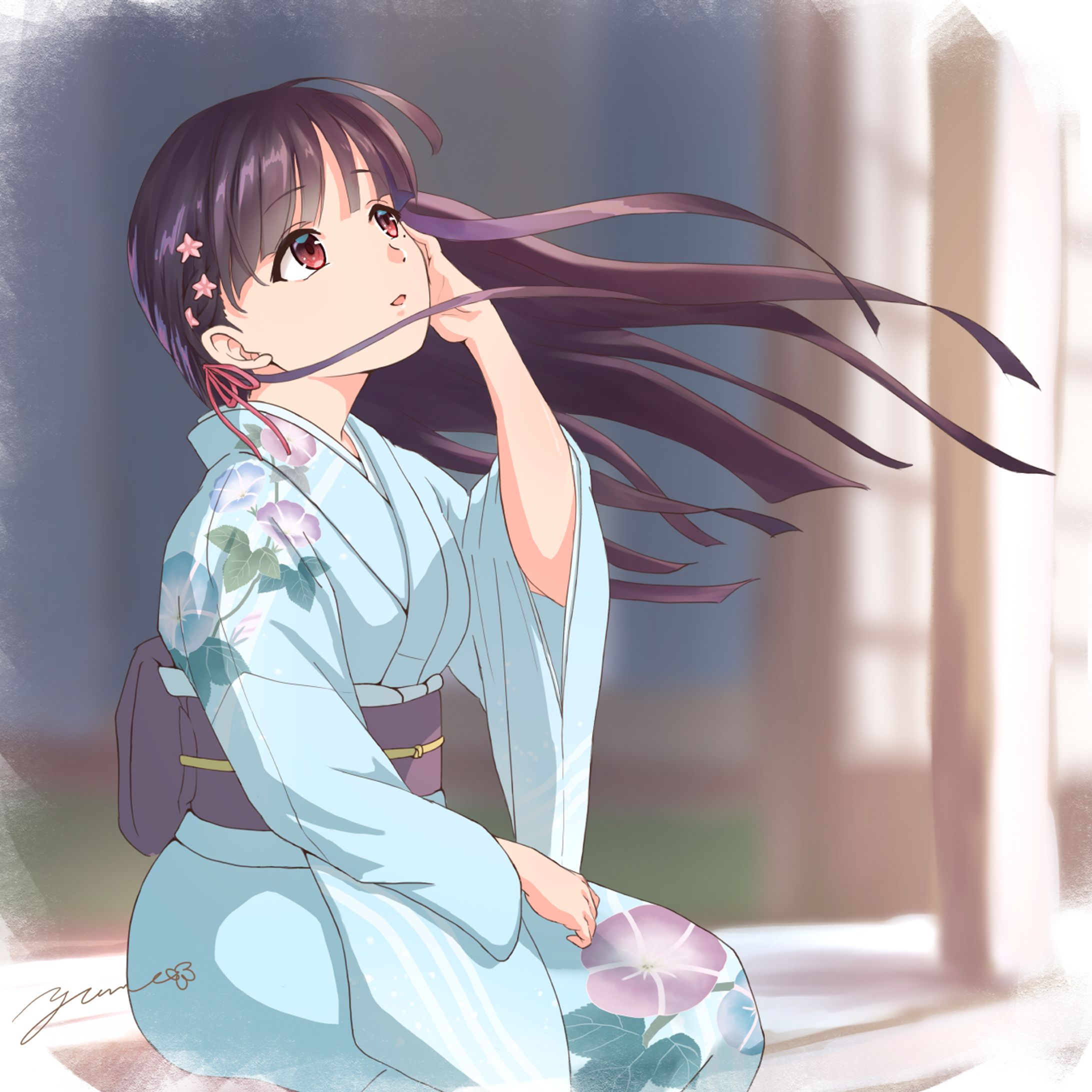 夏着物な美世さま【FA】-1