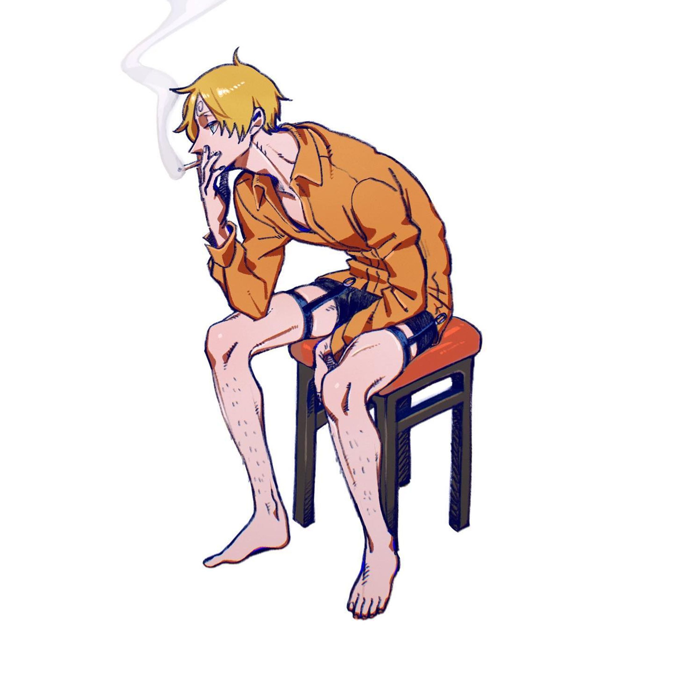 🚬🕒

#ワンピース　#ONEPIECE
#イラスト　#illust-1